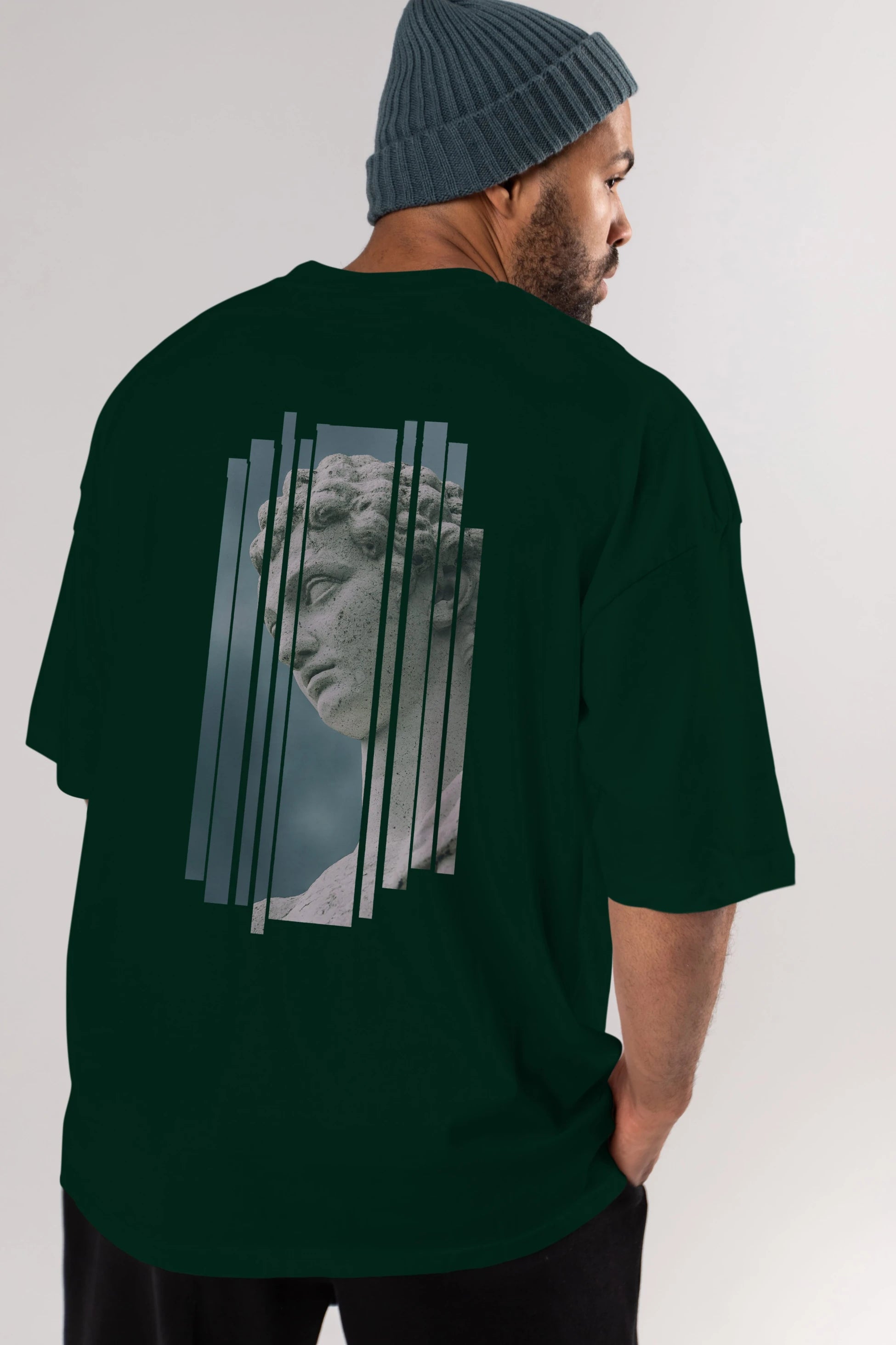 Aesthetic Sculpture Art Arka Baskılı Oversize t-shirt Erkek Kadın Unisex