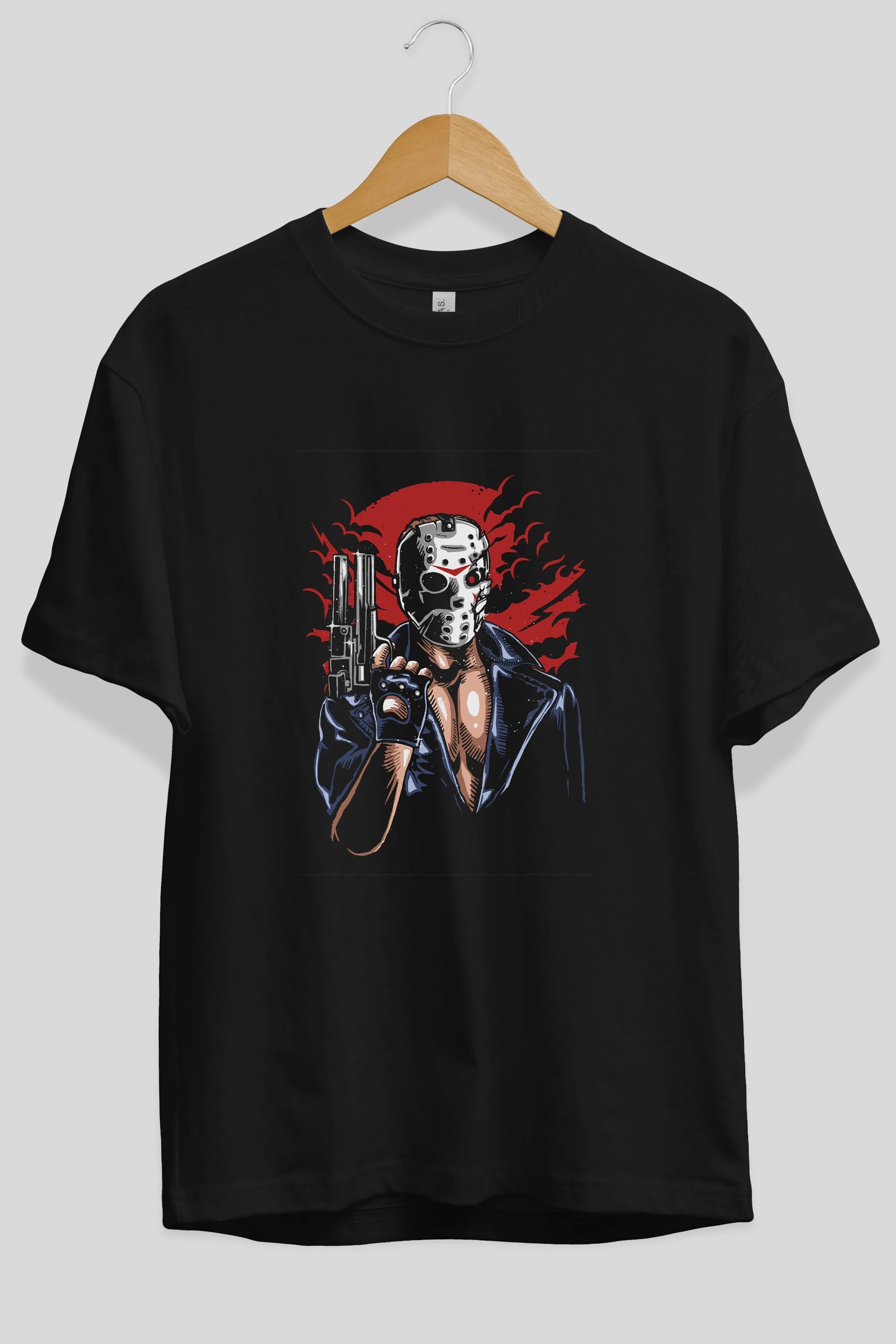 Jason Will Be Back Ön Baskılı Oversize t-shirt Erkek Kadın Unisex %100 Pamuk tişort