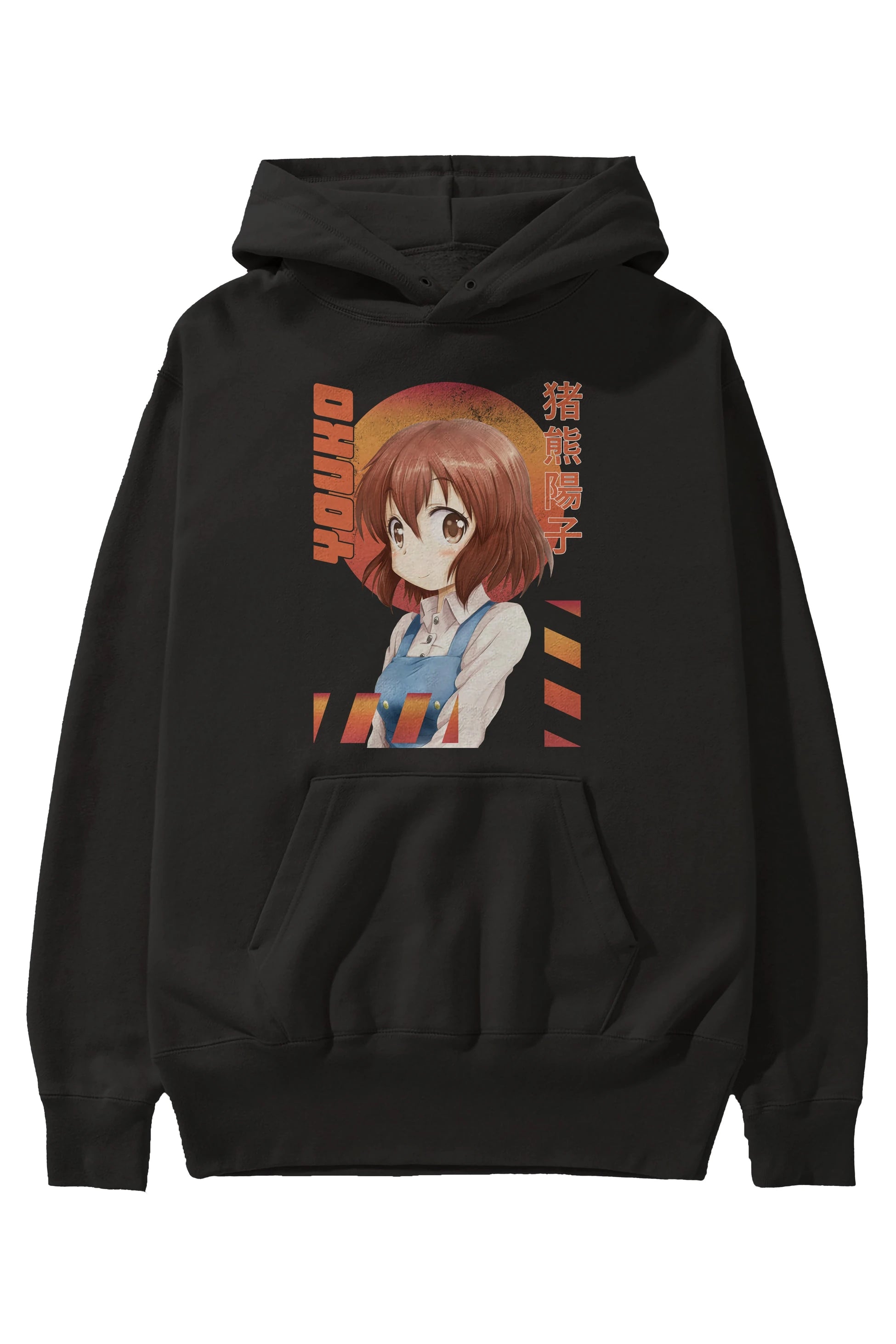 Youko Inokuma 5 Anime Ön Baskılı Hoodie Oversize Kapüşonlu Sweatshirt Erkek Kadın Unisex