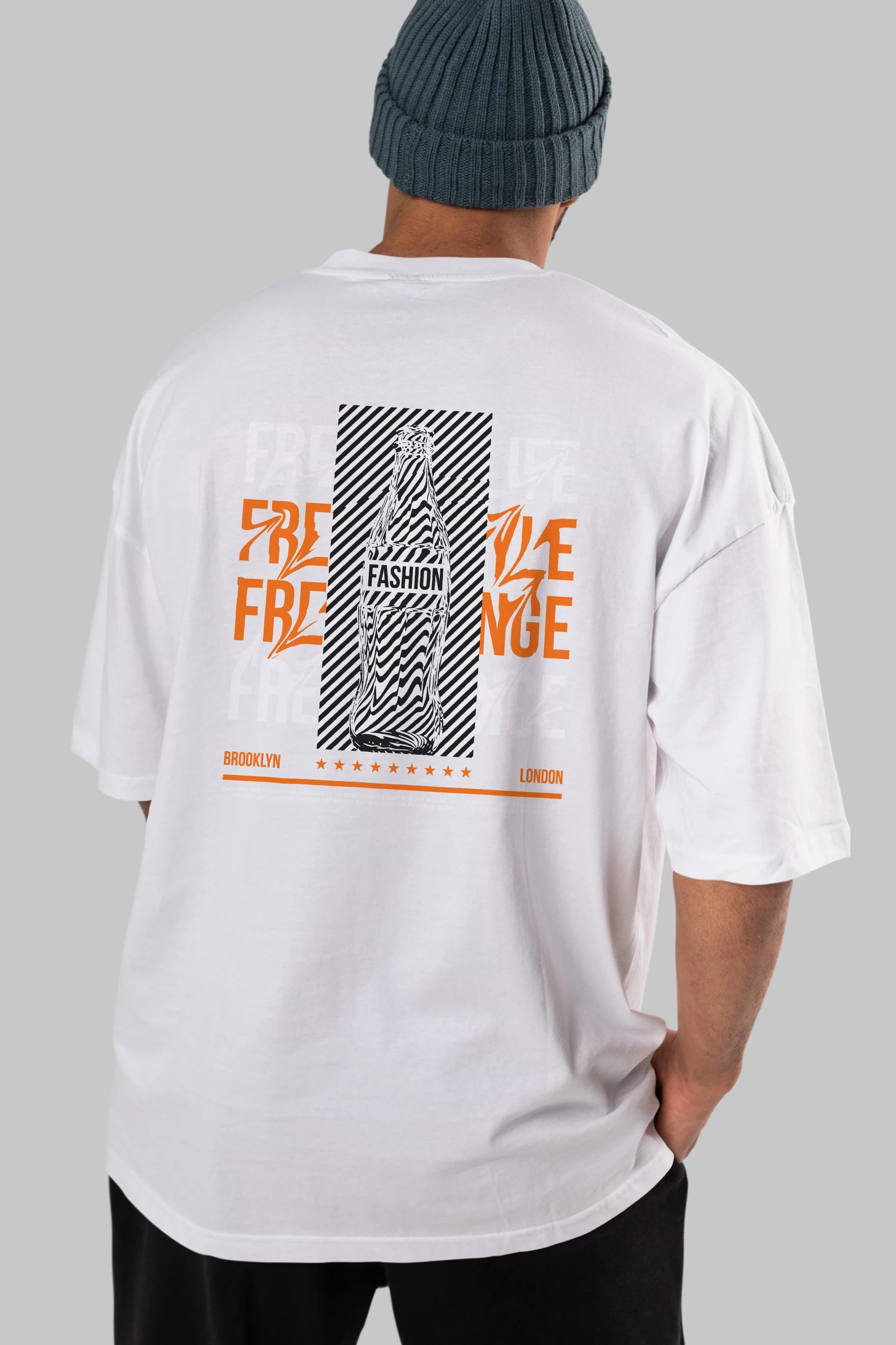 Freedom Life Arka Baskılı Oversize t-shirt Erkek Kadın Unisex