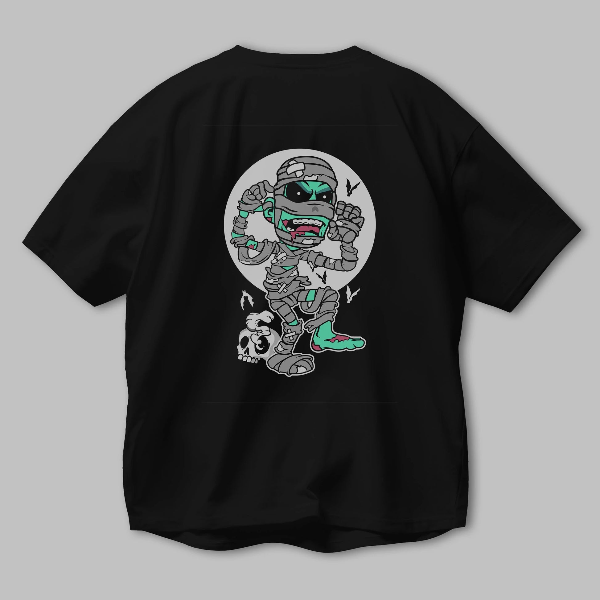 Mummy Arka Baskılı Oversize t-shirt Erkek Kadın Unisex %100 Pamuk tişort
