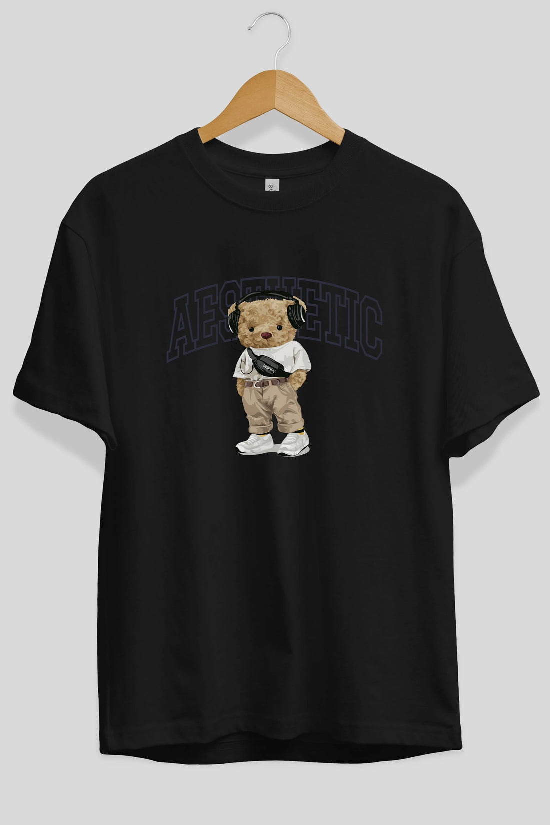 Teddy Bear Aesthetıc Ön Baskılı Oversize t-shirt Erkek Kadın Unisex %100 Pamuk