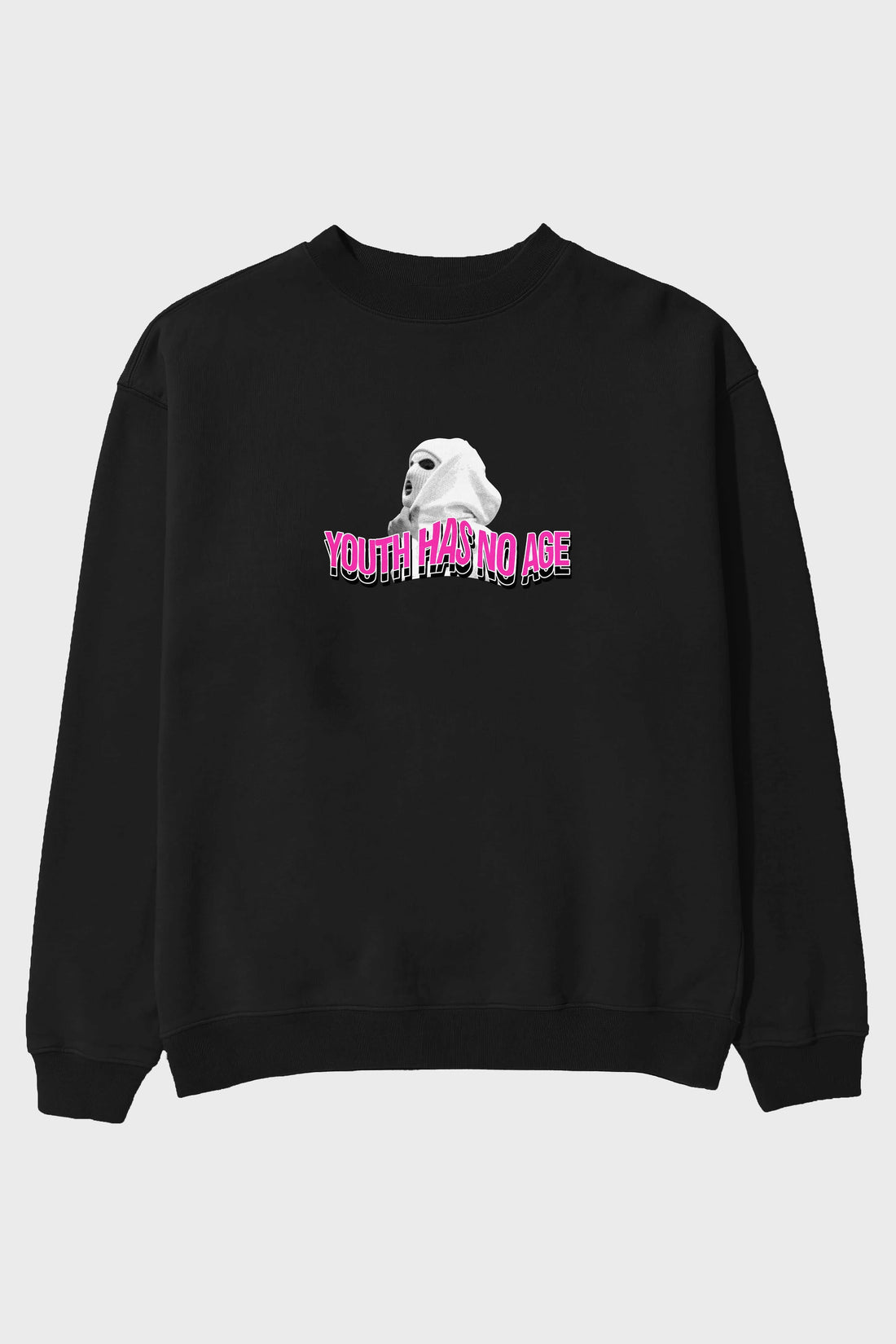 Youth Has No Age Ön Baskılı Oversize Sweatshirt Erkek Kadın Unisex