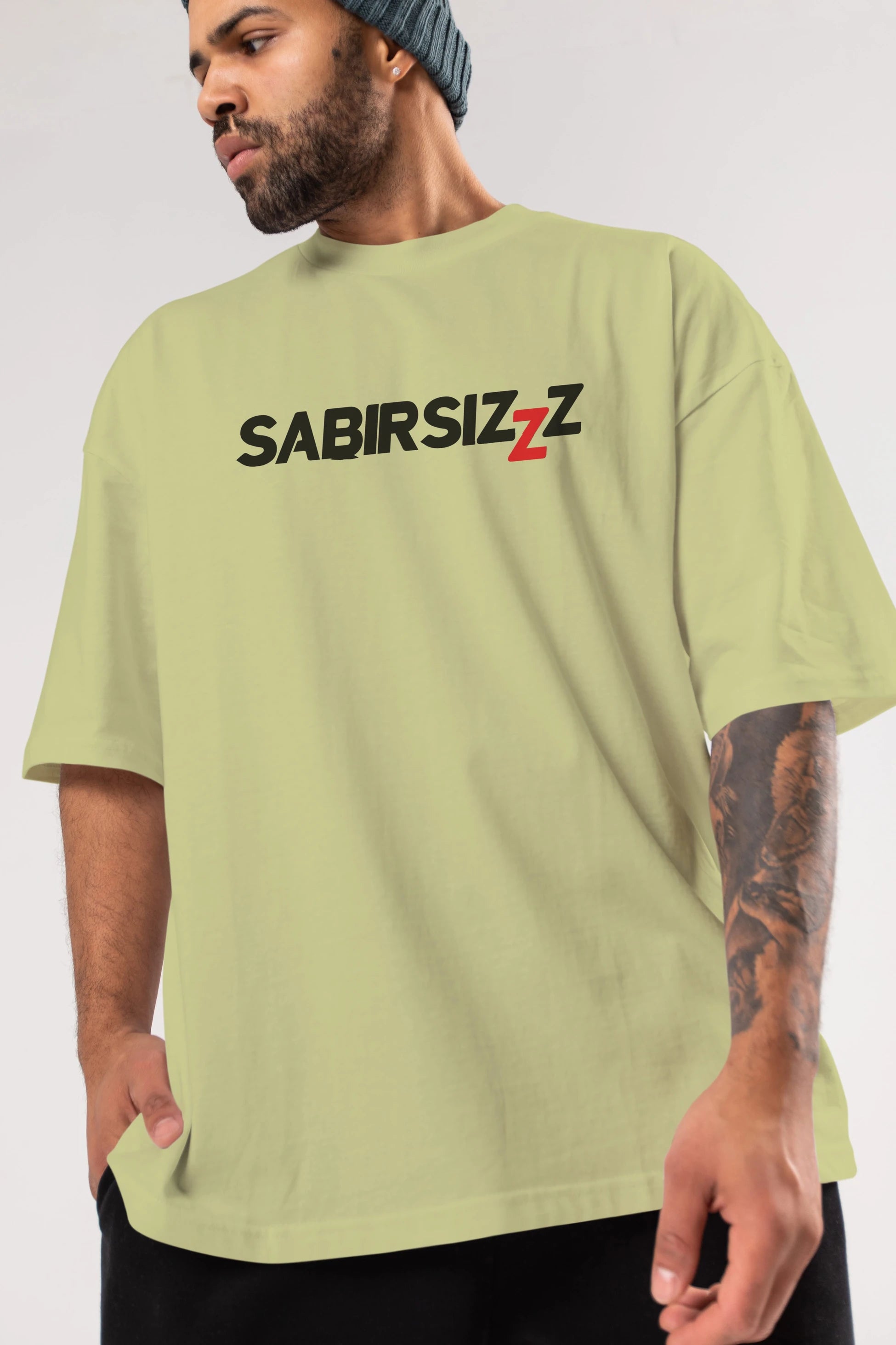 Sabırsız Ön Baskılı Oversize t-shirt %100 pamuk Erkek Kadın Unisex