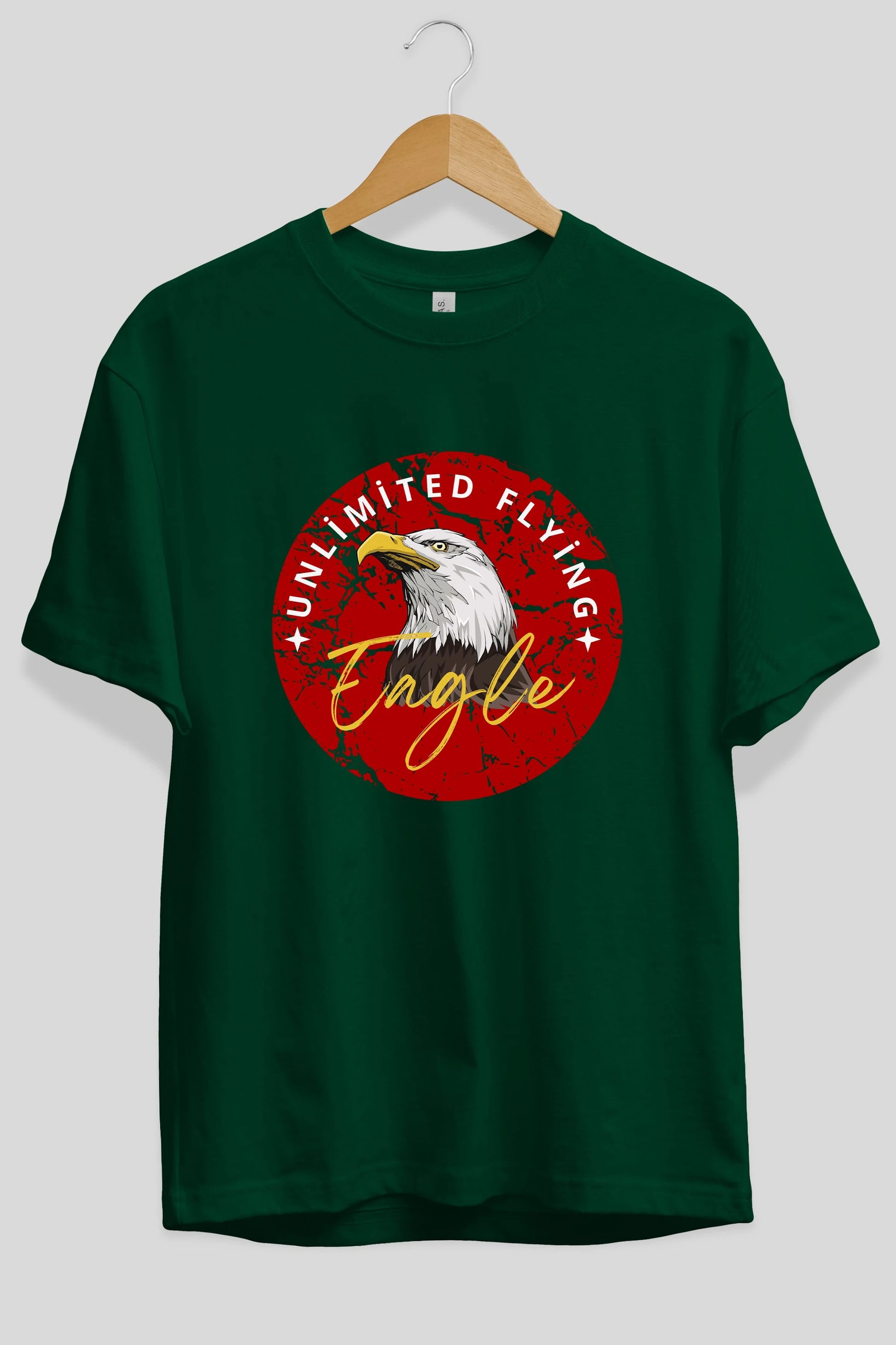 Unlimited Flying Yazılı Ön Baskılı Oversize t-shirt Erkek Kadın Unisex