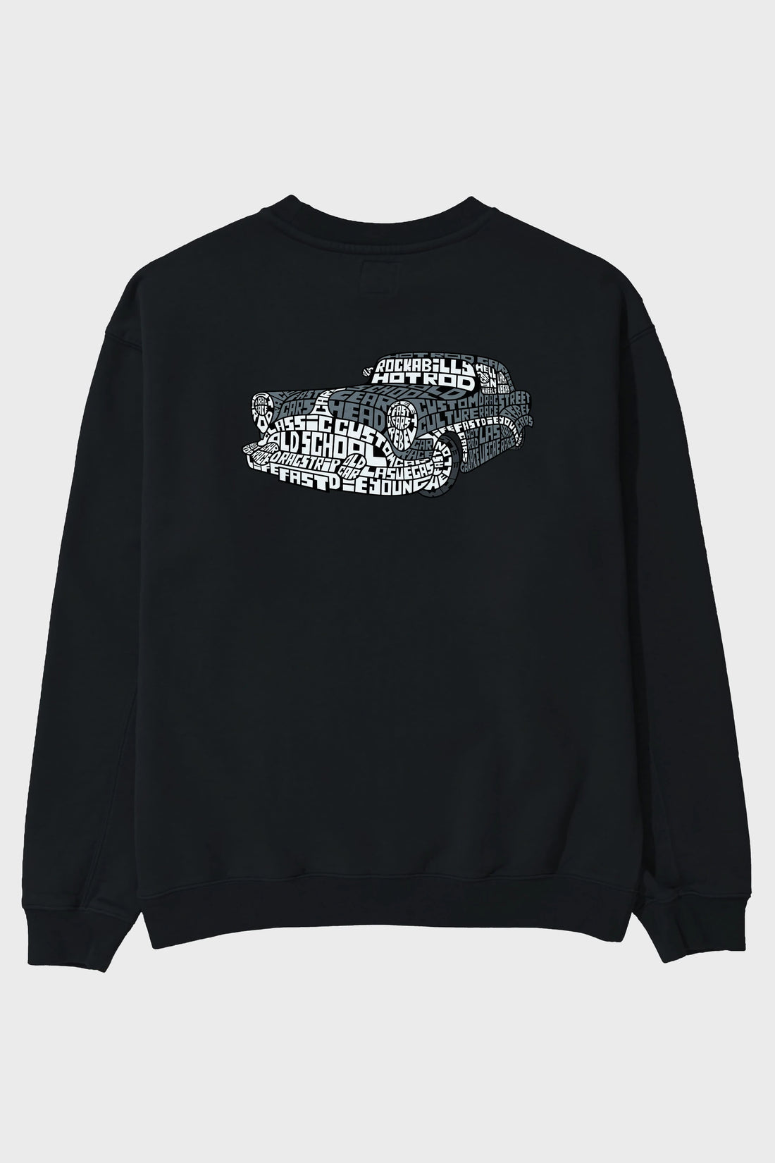 Hotrod Arka Baskılı Oversize Sweatshirt Erkek Kadın Unisex