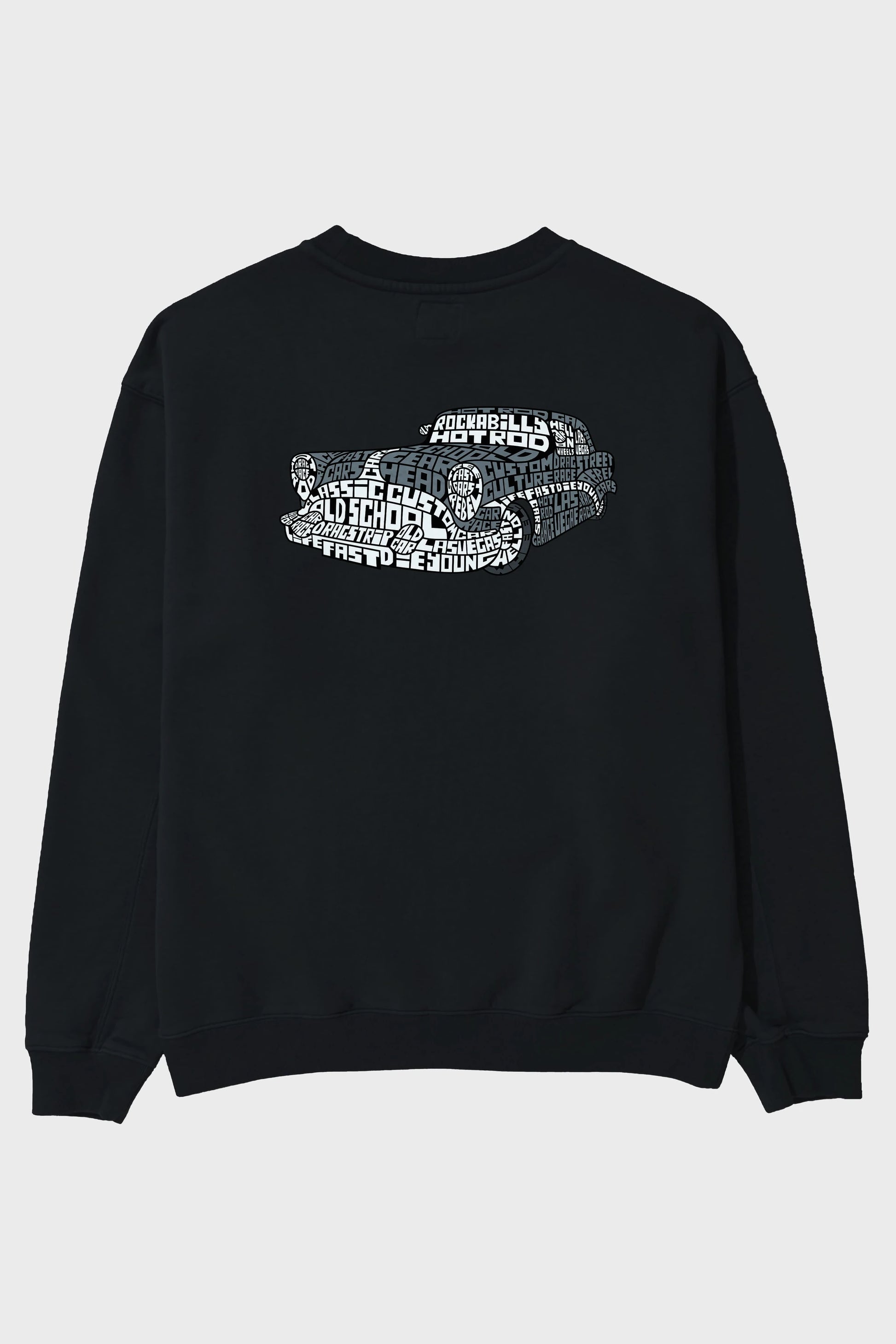 Hotrod Arka Baskılı Oversize Sweatshirt Erkek Kadın Unisex