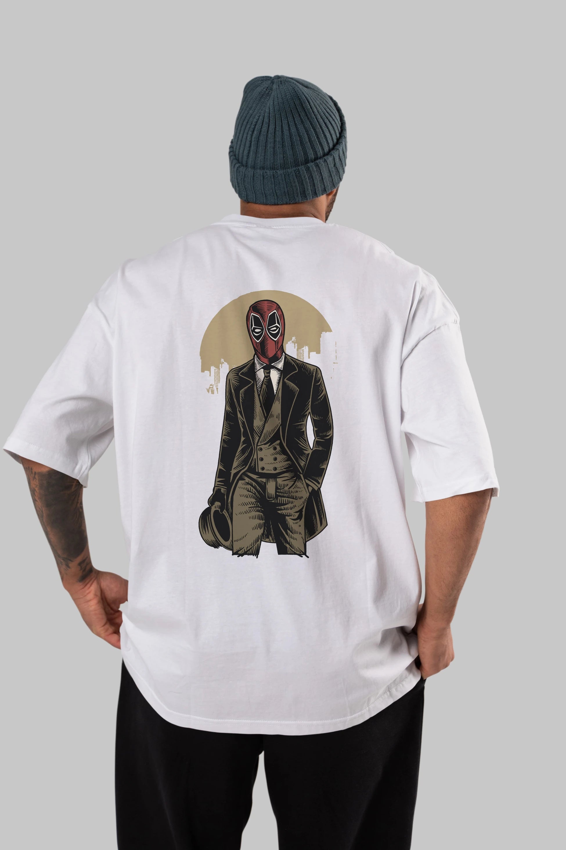 Classic Mercenary Arka Baskılı Oversize t-shirt Erkek Kadın Unisex %100 Pamuk
