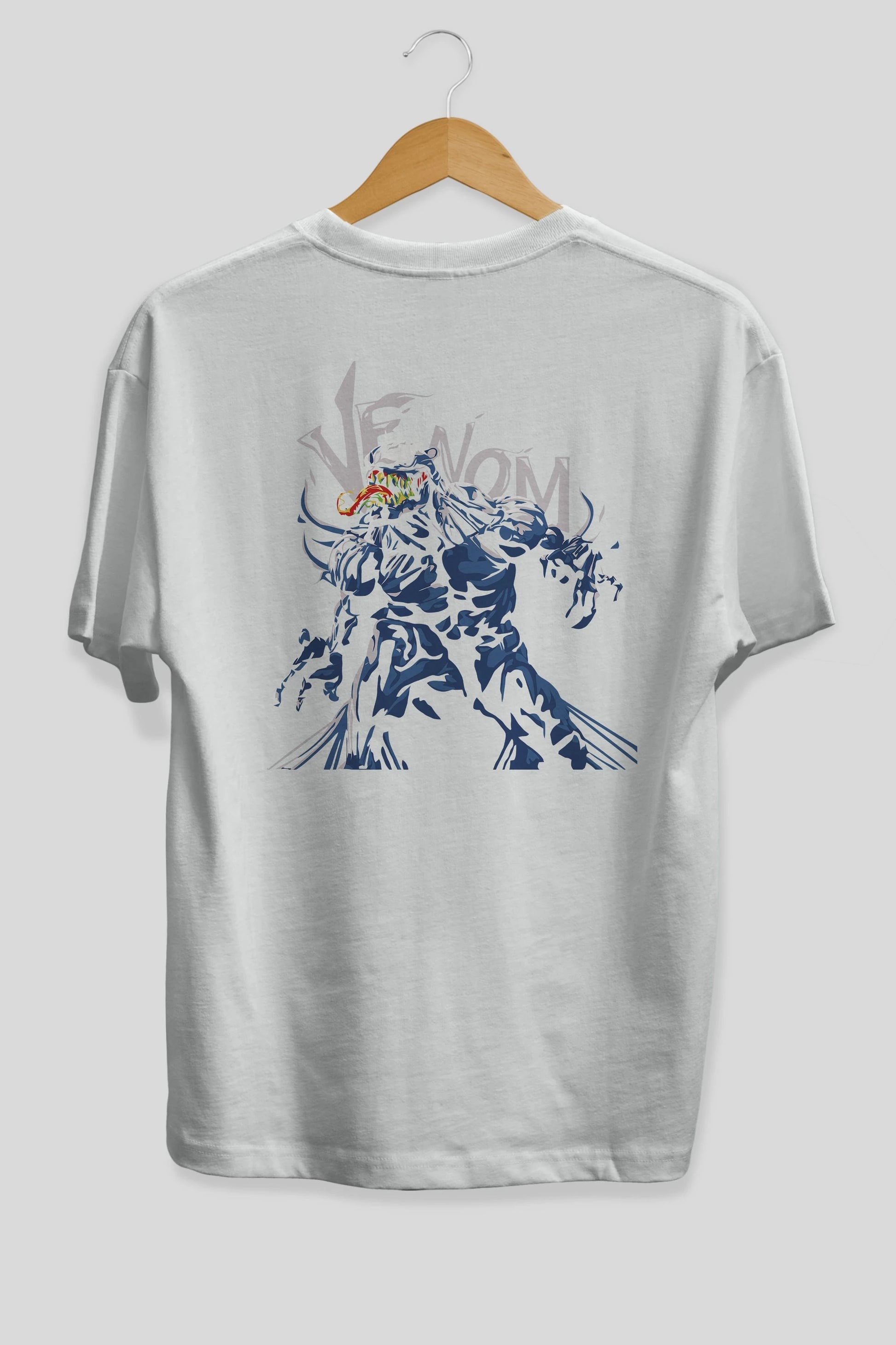 Venom (8) Arka Baskılı Oversize t-shirt Erkek Kadın Unisex %100 Pamuk Bisiklet Yaka tişort