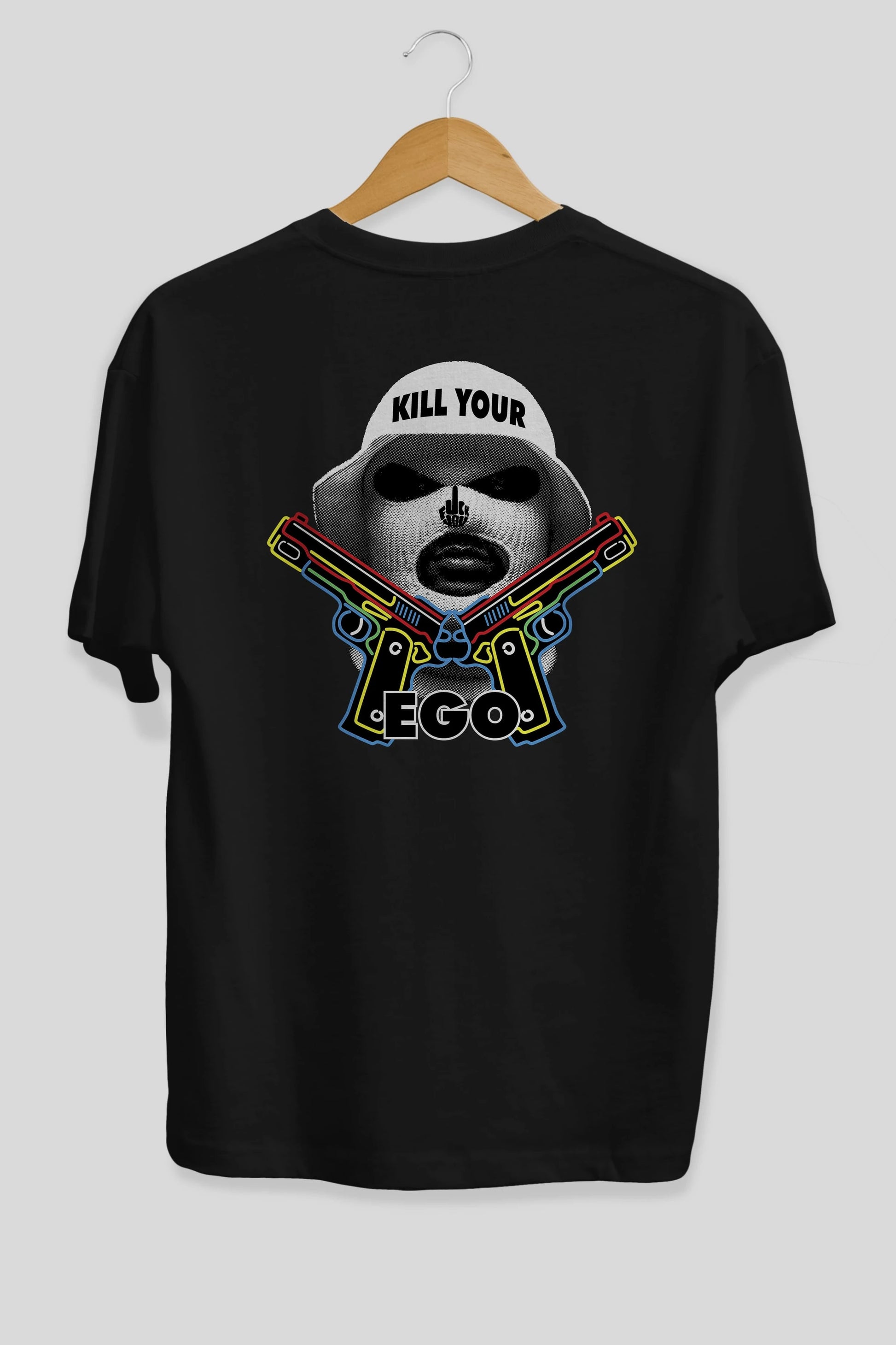 Kill Your Ego Arka Baskılı Oversize t-shirt Erkek Kadın Unisex