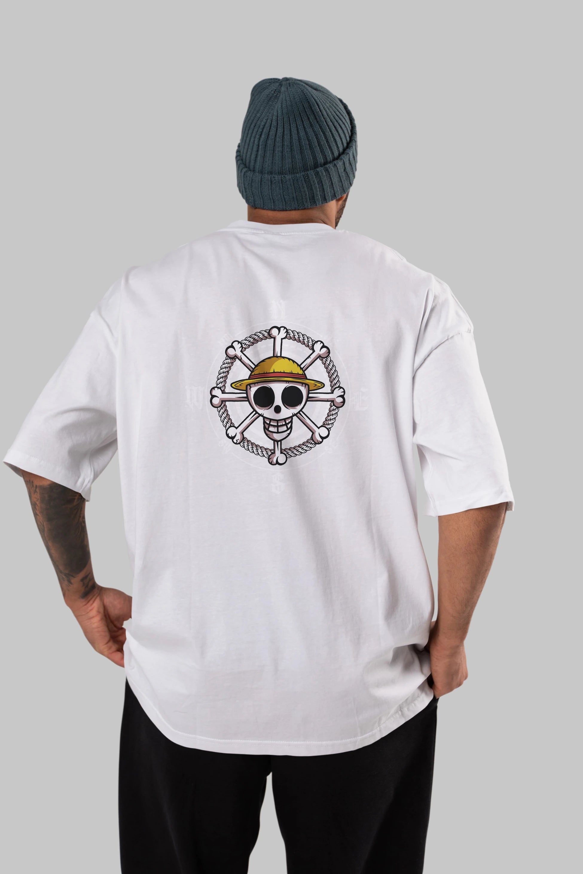 One Destiny 2 Anime Arka Baskılı Oversize t-shirt Erkek Kadın Unisex %100 pamuk tişort