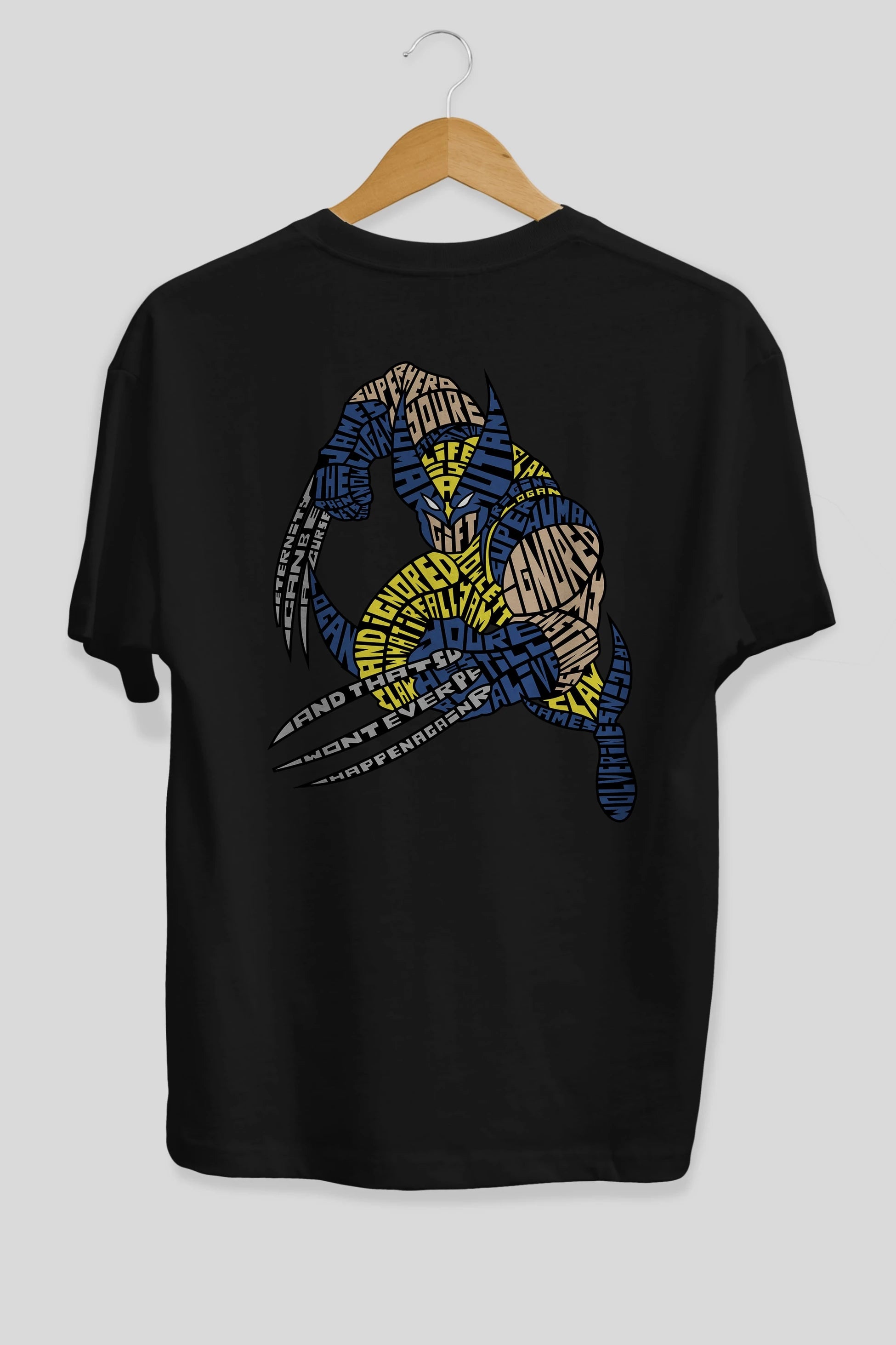 Logan Arka Baskılı Oversize t-shirt %100 pamuk Erkek Kadın Unisex