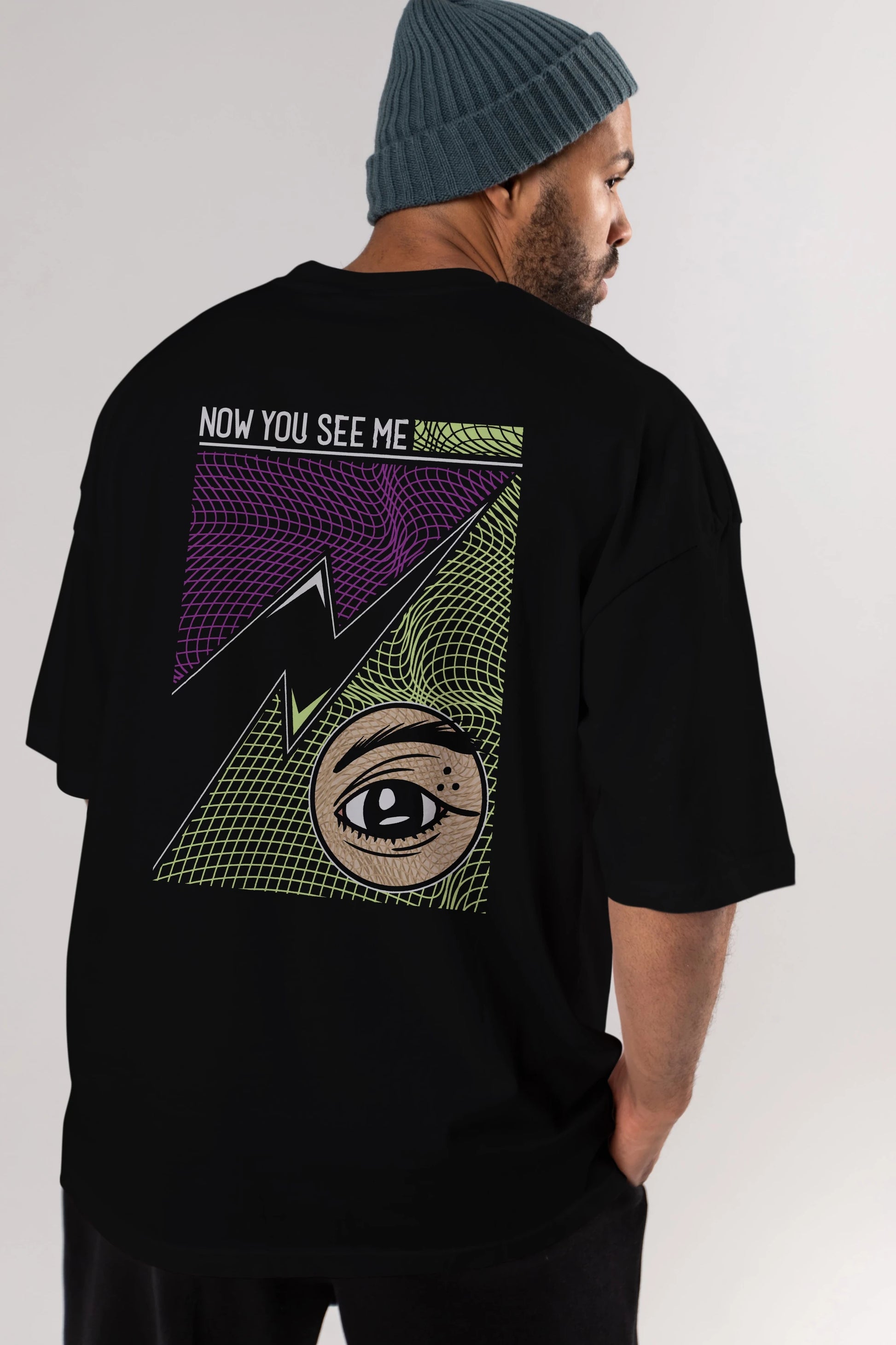 Now You See Me Arka Baskılı Oversize t-shirt Erkek Kadın Unisex