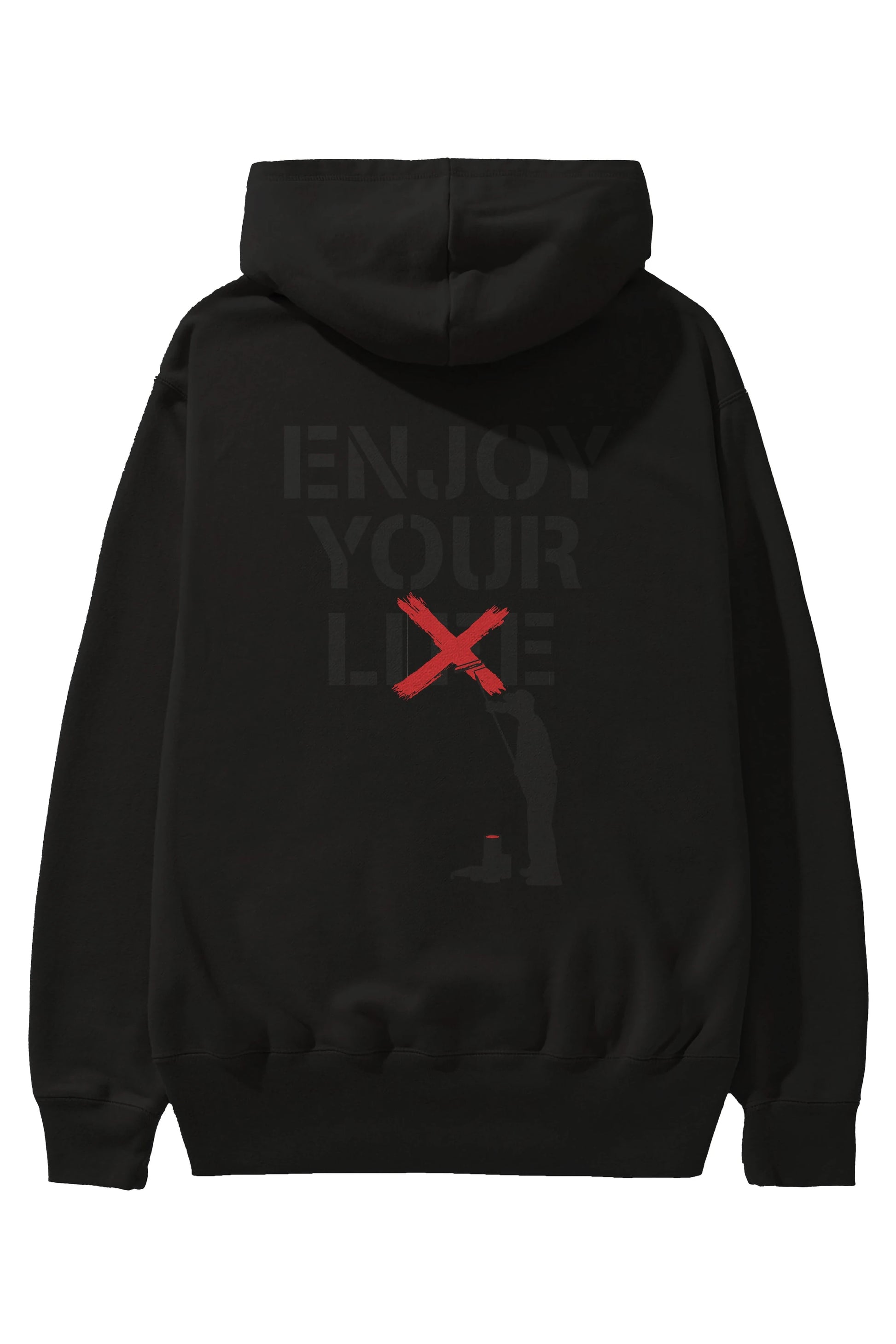 Enjoy Your Lie Arka Baskılı Hoodie Oversize Kapüşonlu Sweatshirt Erkek Kadın Unisex