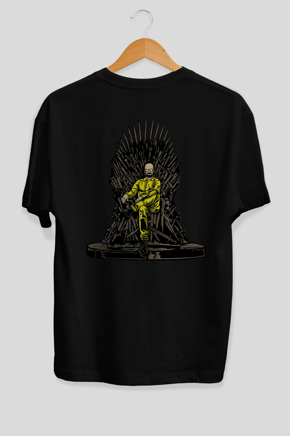 Danger Throne Arka Baskılı Oversize t-shirt Erkek Kadın Unisex %100 Pamuk