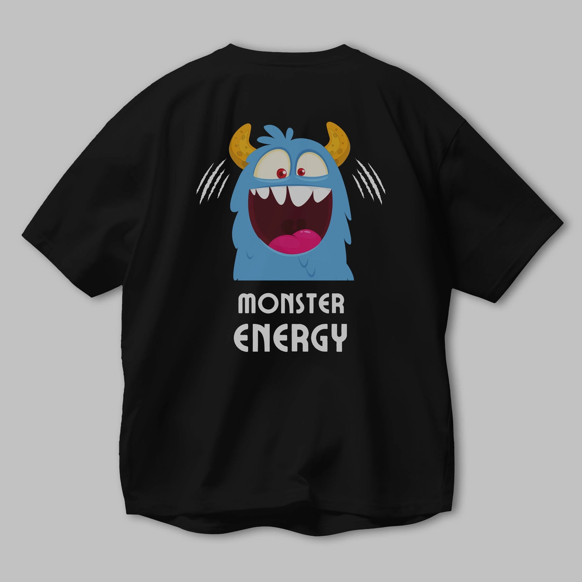 Monster Energy Arka Baskılı Oversize t-shirt Erkek Kadın Unisex