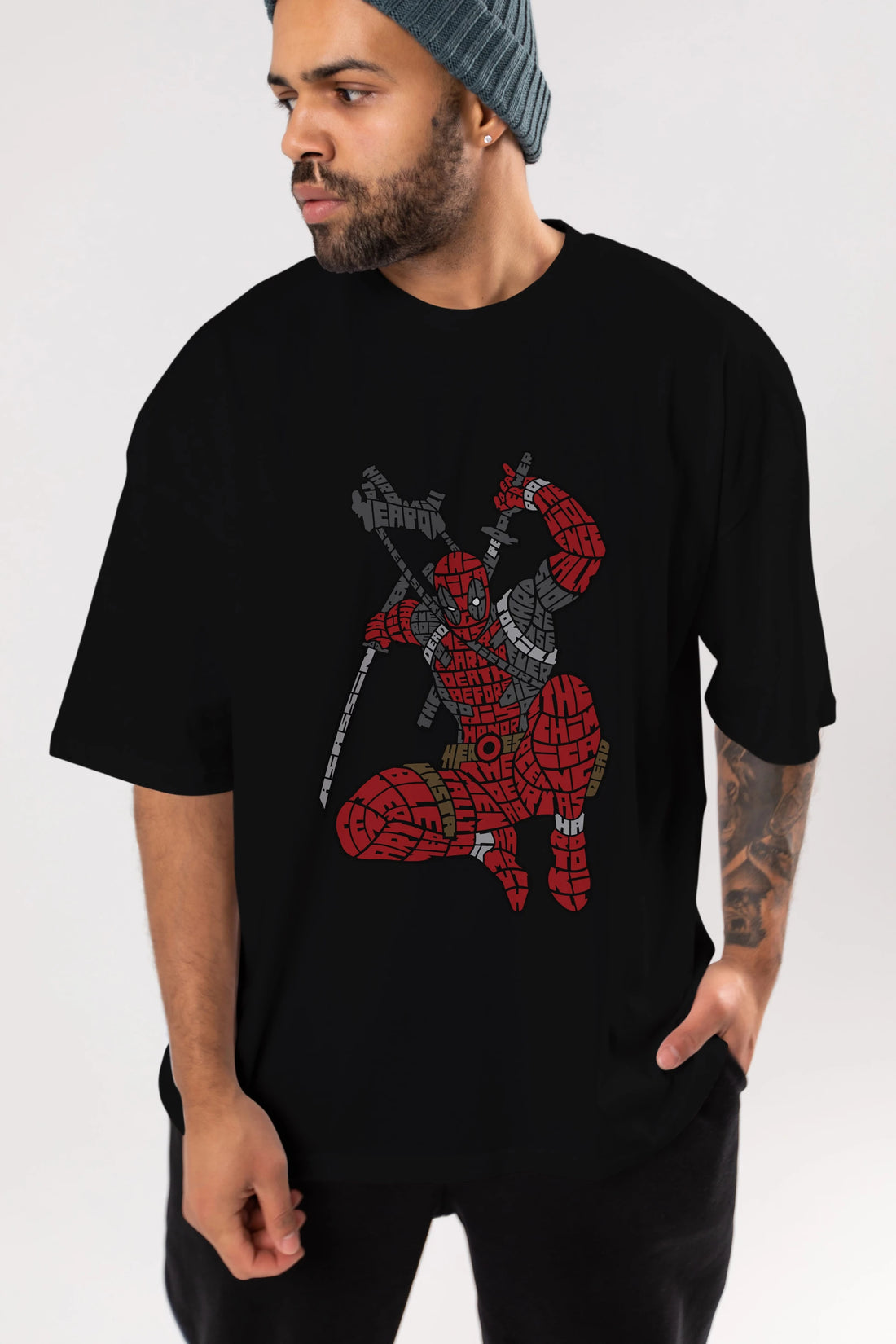Chimichanga Ön Baskılı Oversize t-shirt %100 pamuk Erkek Kadın Unisex
