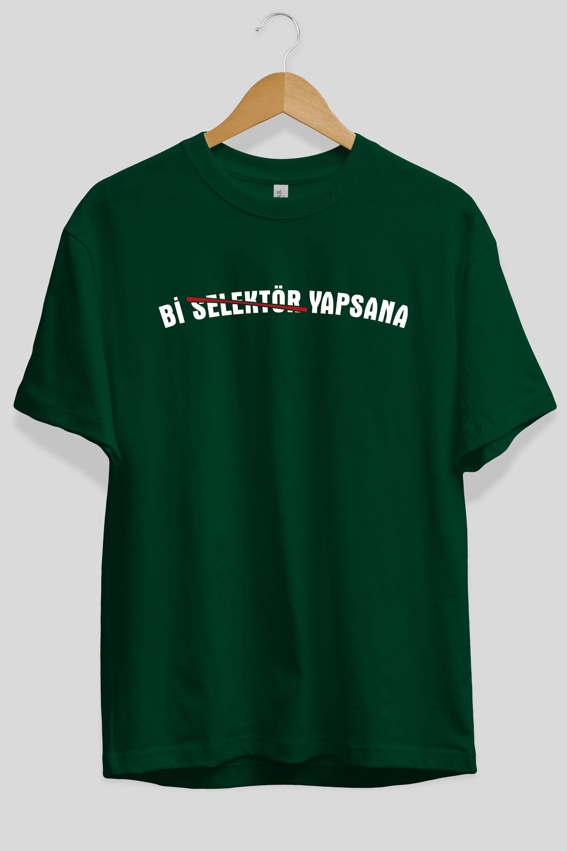 Bi Selektör Yapsana Ön Baskılı Oversize t-shirt %100 pamuk Erkek Kadın Unisex