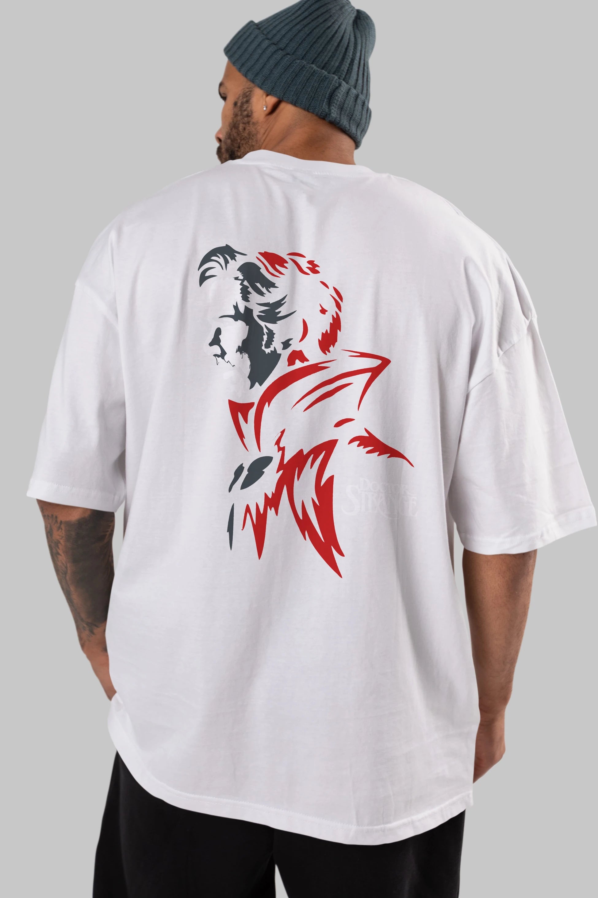 Doctor Strange (2) Arka Baskılı Oversize t-shirt Erkek Kadın Unisex %100 Pamuk Bisiklet Yaka tişort