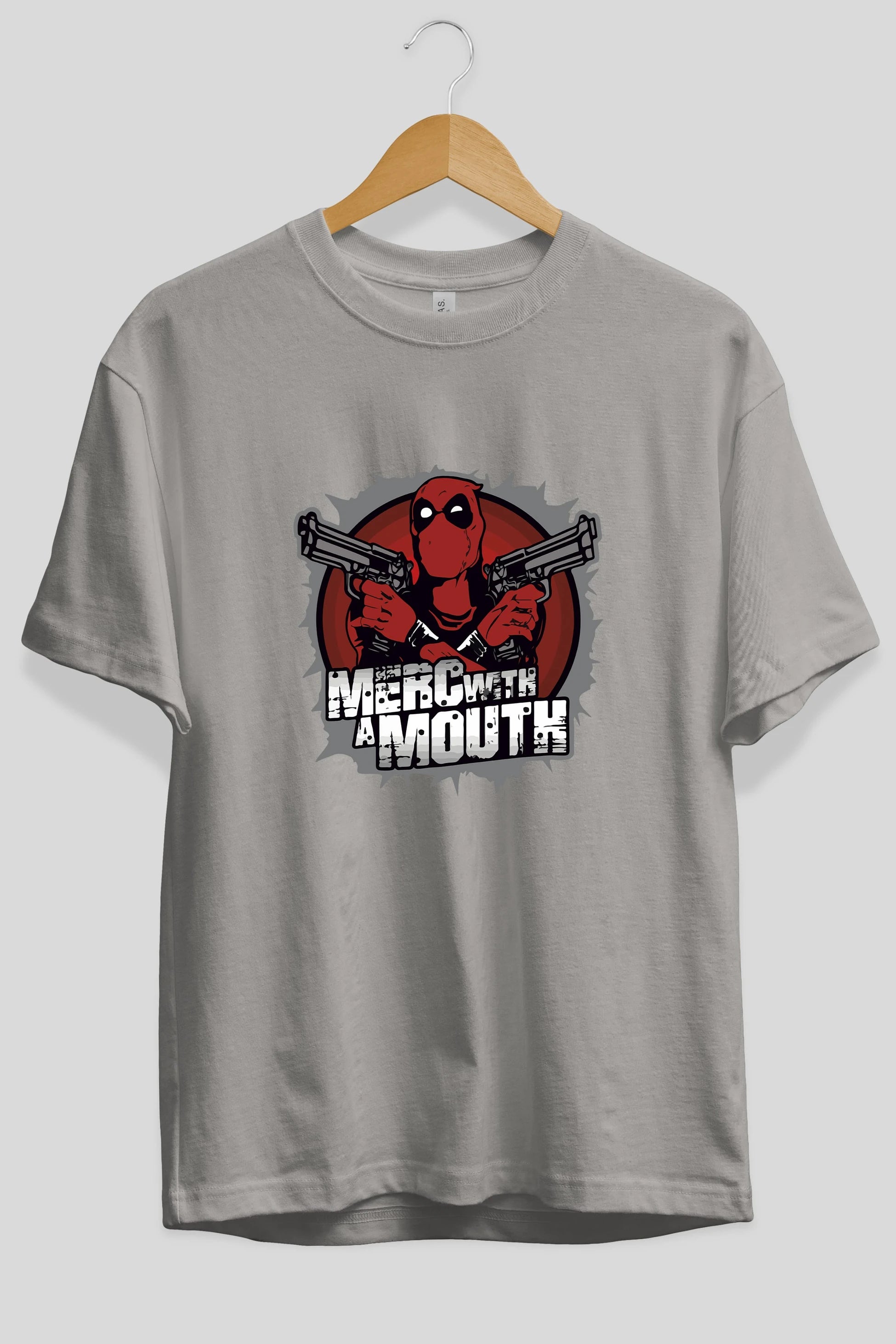 Deadpool (13) Ön Baskılı Oversize t-shirt Erkek Kadın Unisex %100 Pamuk Bisiklet Yaka tişort
