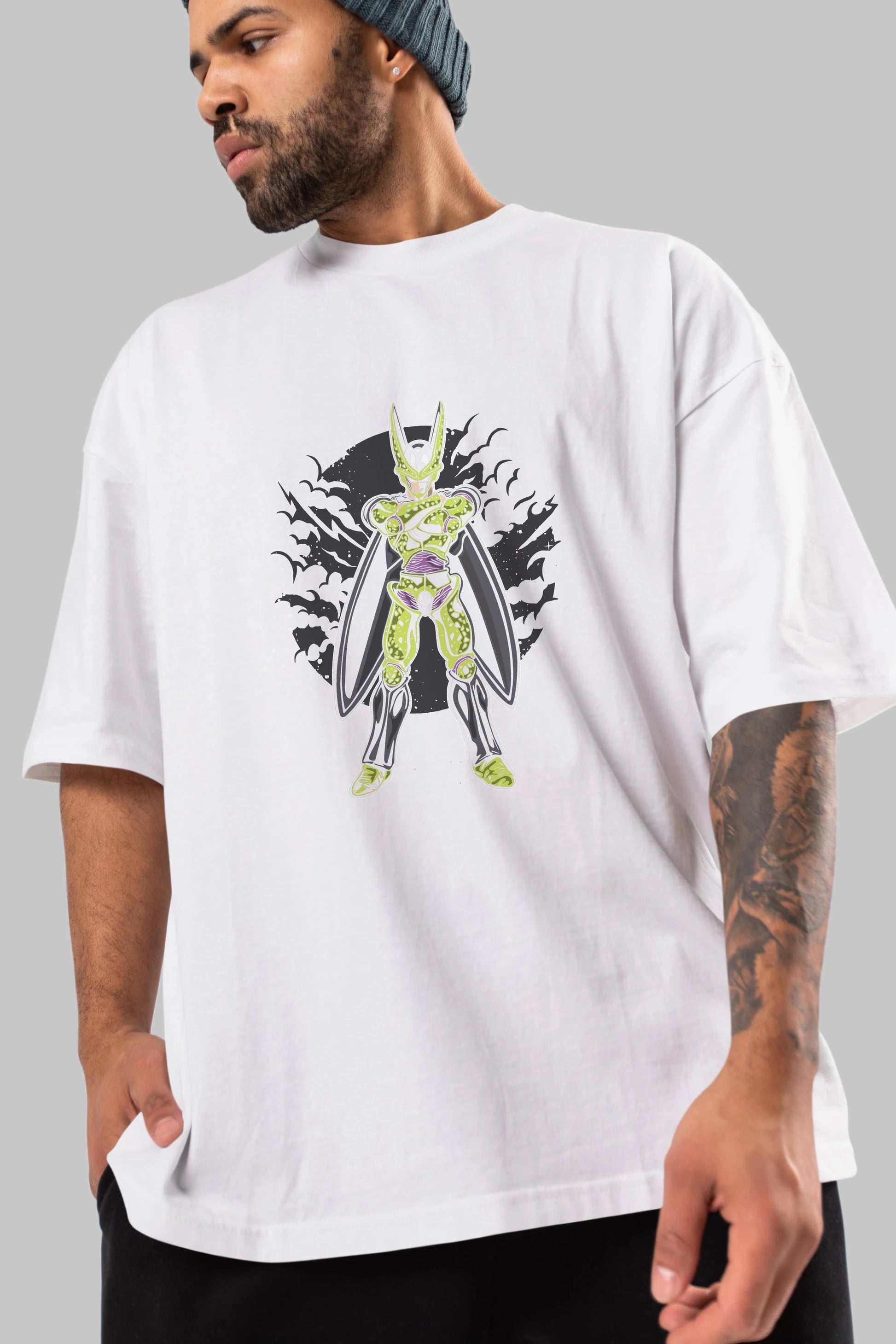 CELL Ön Baskılı Oversize t-shirt Erkek Kadın Unisex %100 Pamuk tişort
