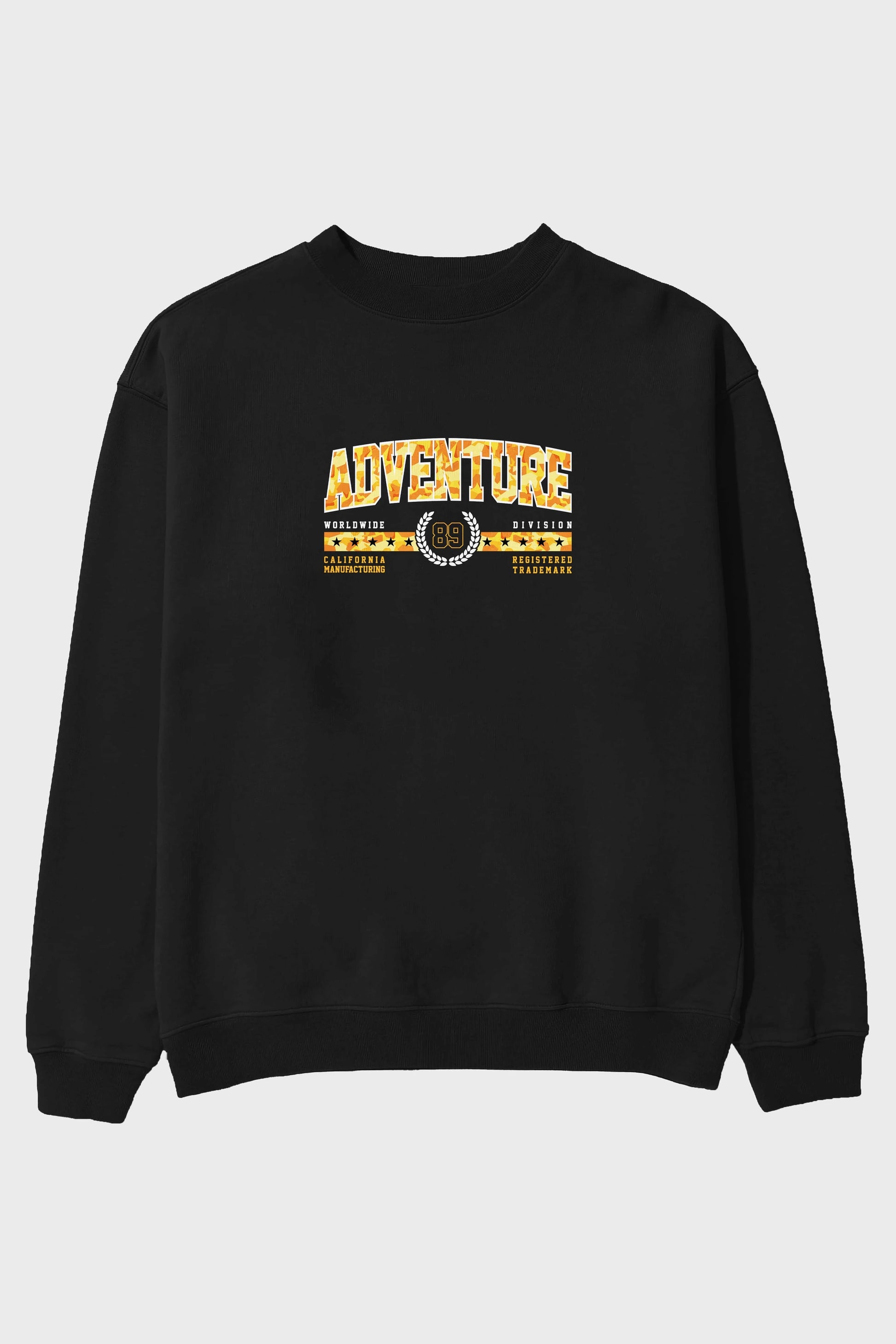 Adventure Ön Baskılı Oversize Sweatshirt Erkek Kadın Unisex