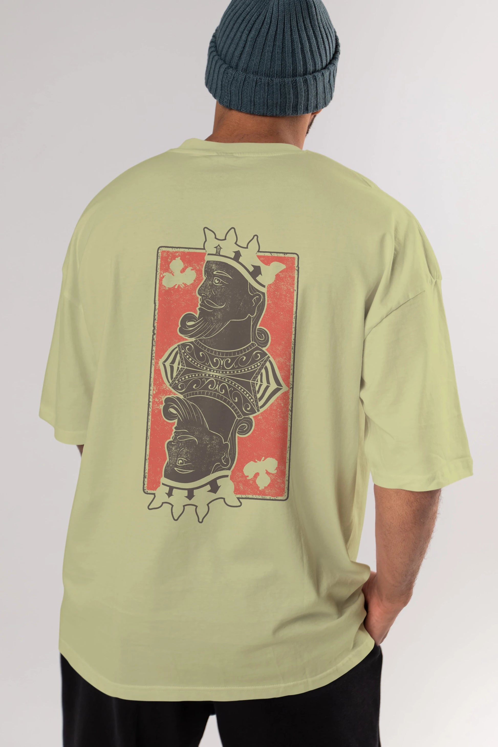 King Streetwear Arka Baskılı Oversize t-shirt Erkek Kadın Unisex