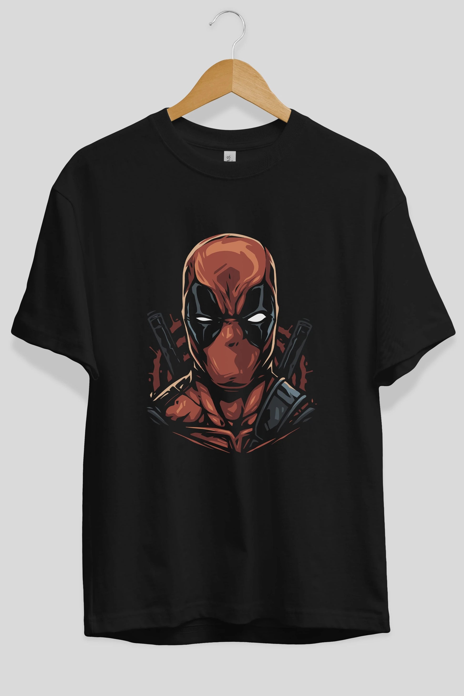 Deadpool (10) Ön Baskılı Oversize t-shirt Erkek Kadın Unisex %100 Pamuk Bisiklet Yaka tişort