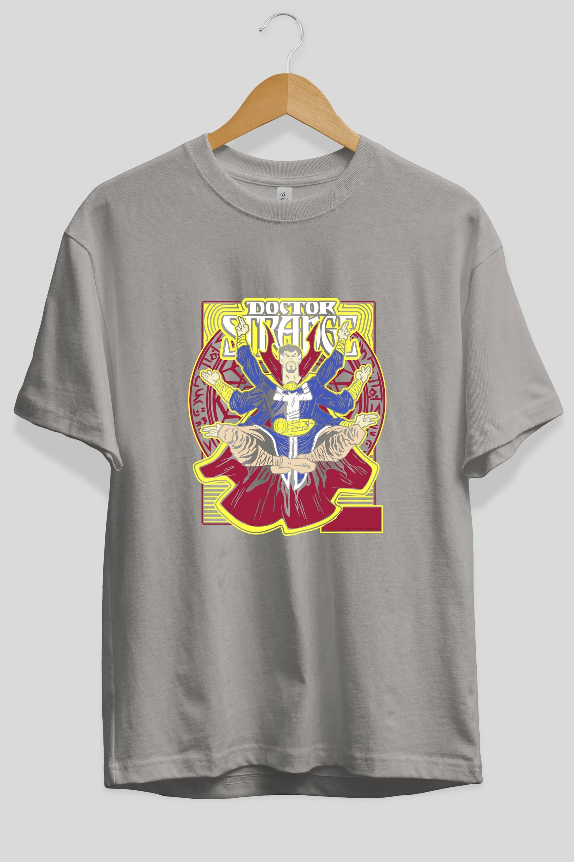 Doctor Strange (1) Ön Baskılı Oversize t-shirt Erkek Kadın Unisex %100 Pamuk Bisiklet Yaka tişort
