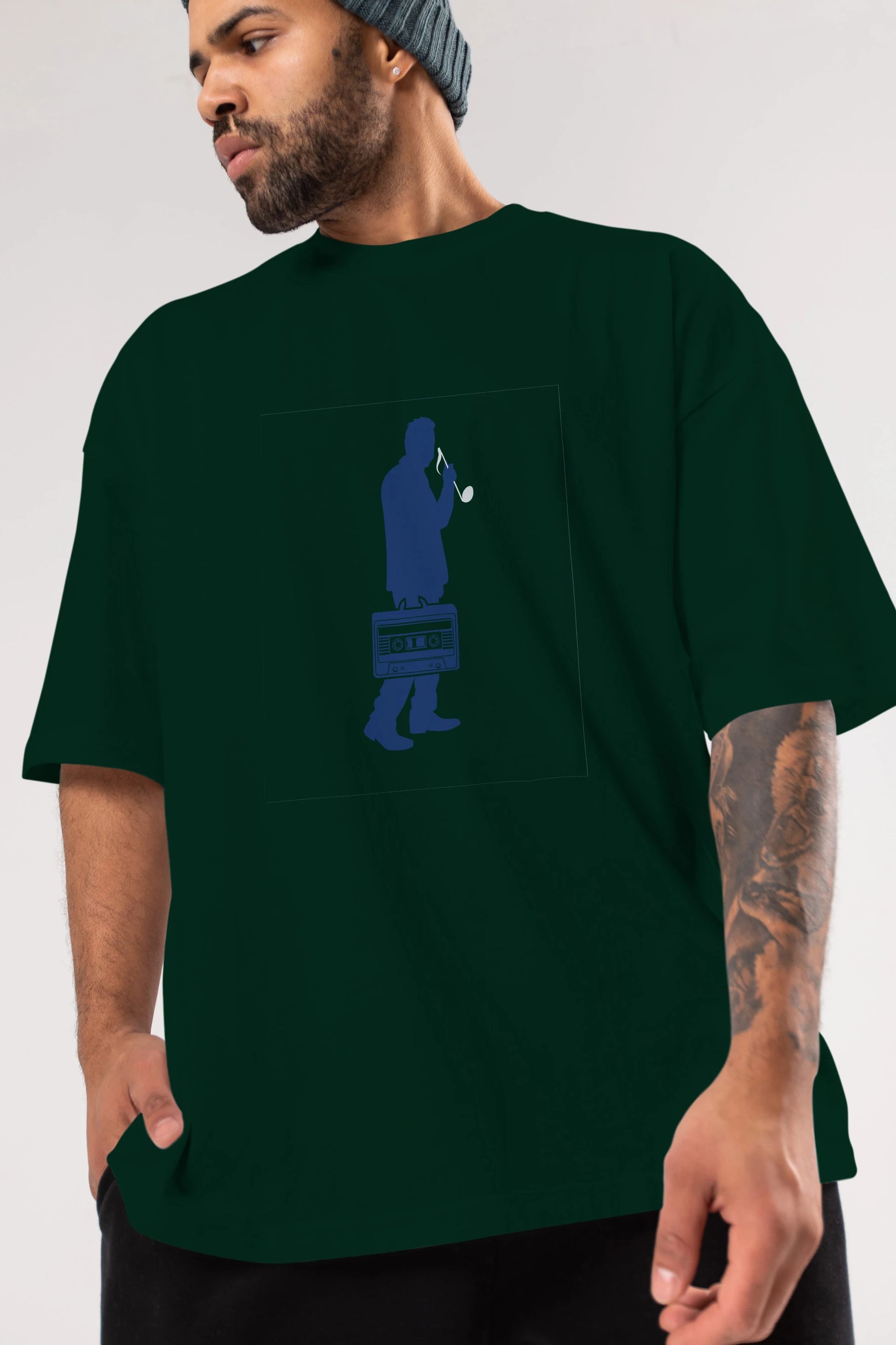 Sound Collector Ön Baskılı Oversize t-shirt %100 pamuk Erkek Kadın Unisex