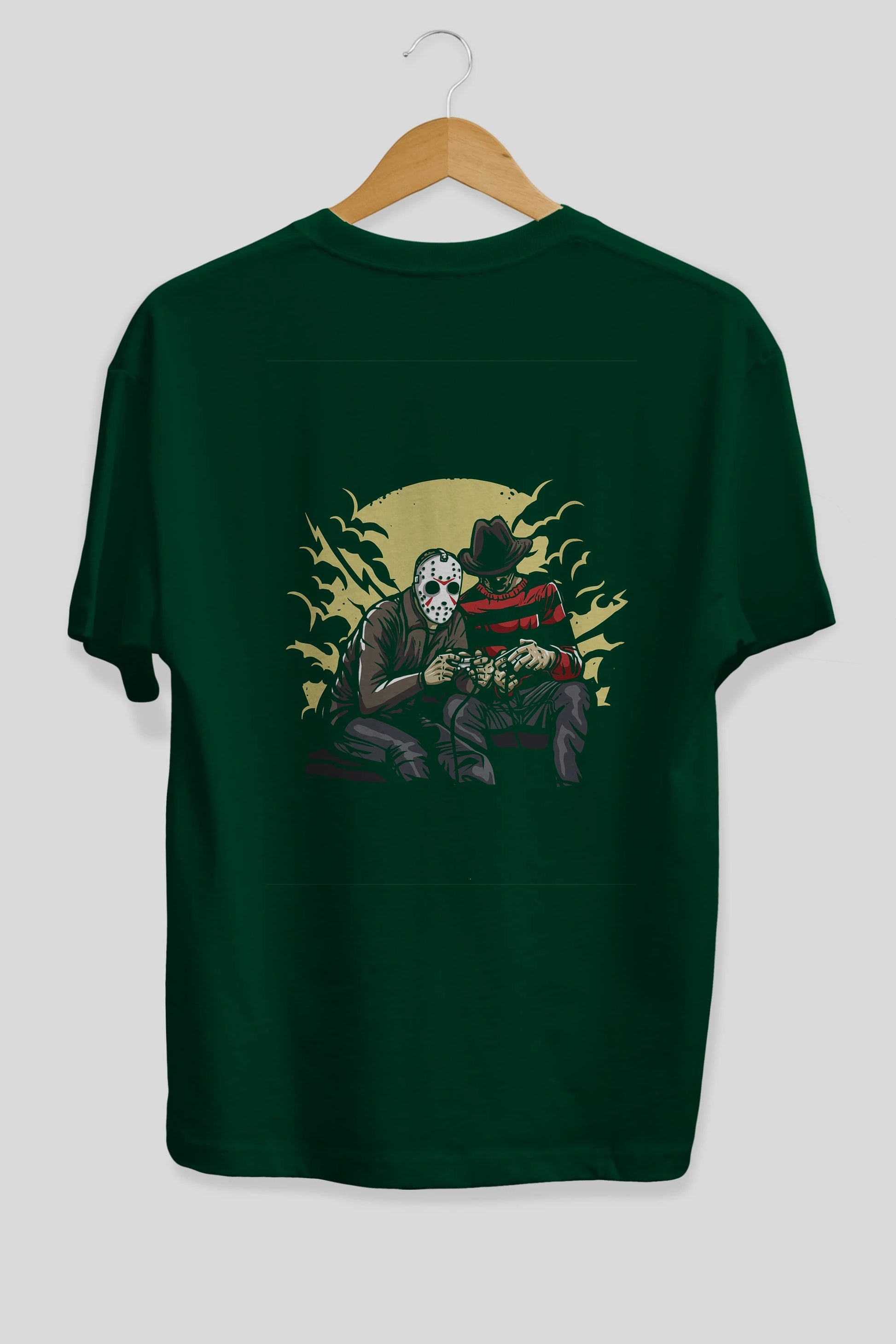 Dark Gamers Arka Baskılı Oversize t-shirt Erkek Kadın Unisex %100 Pamuk