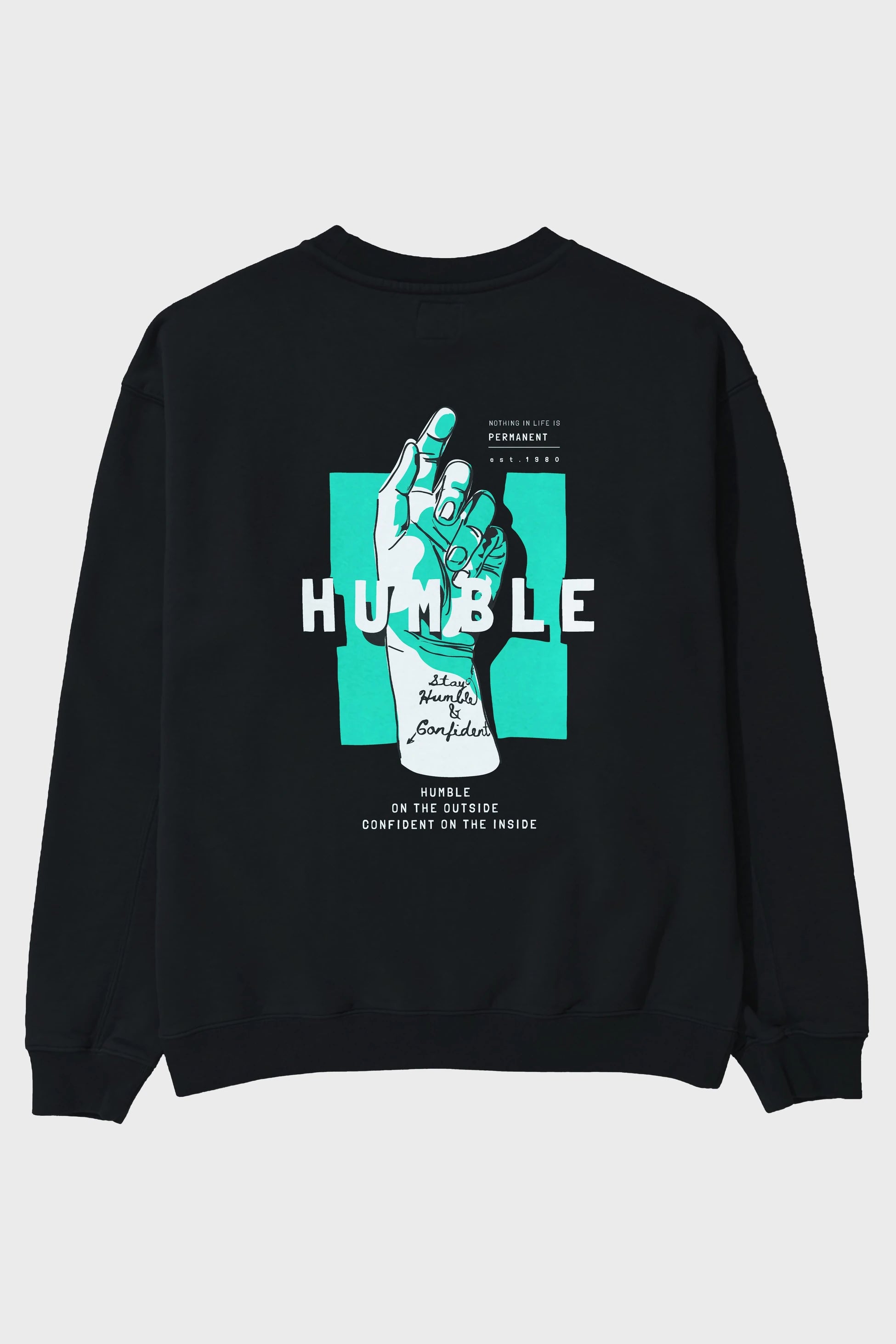 Humble Arka Baskılı Oversize Sweatshirt Erkek Kadın Unisex