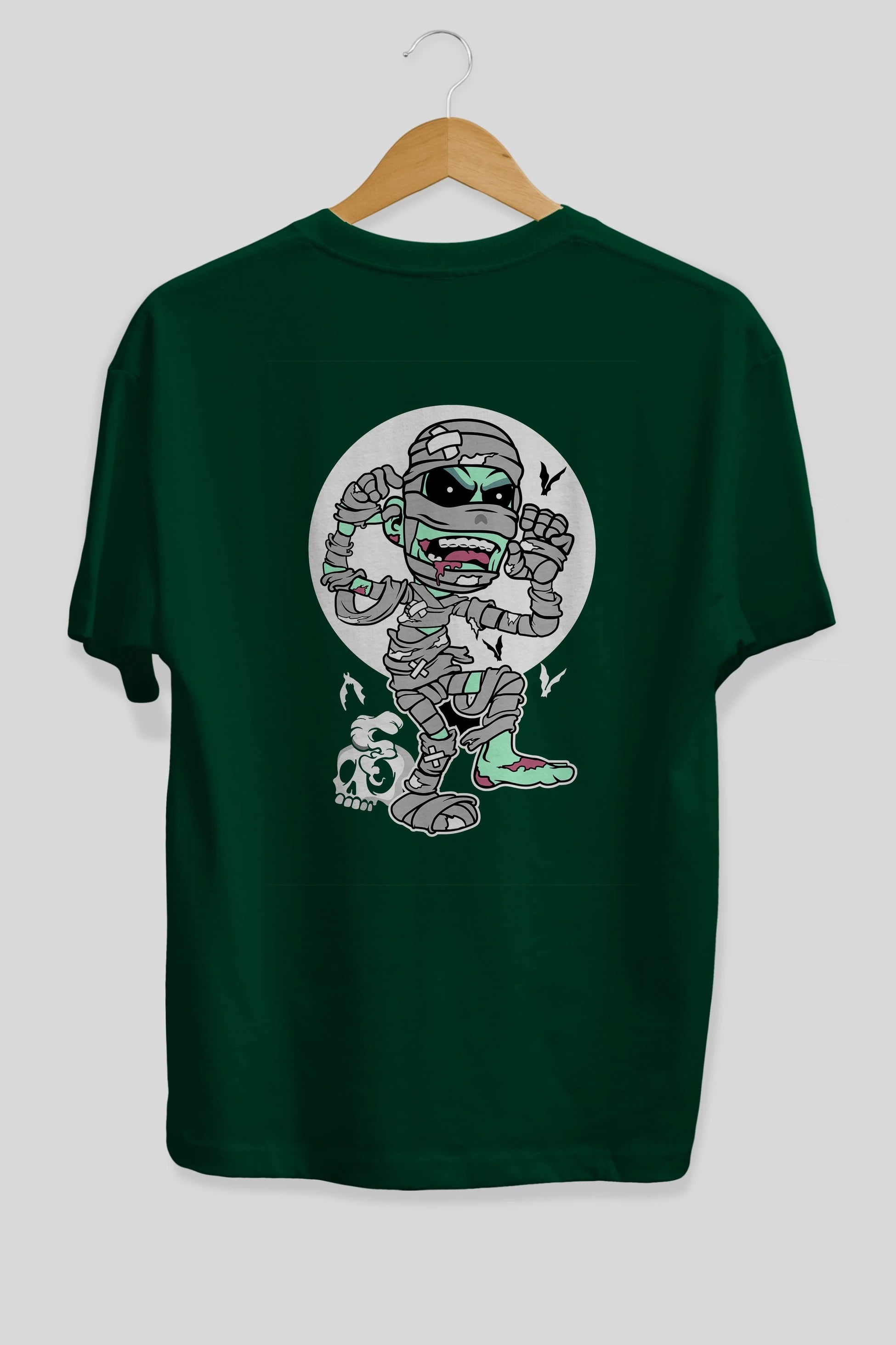 Mummy Arka Baskılı Oversize t-shirt Erkek Kadın Unisex %100 Pamuk tişort