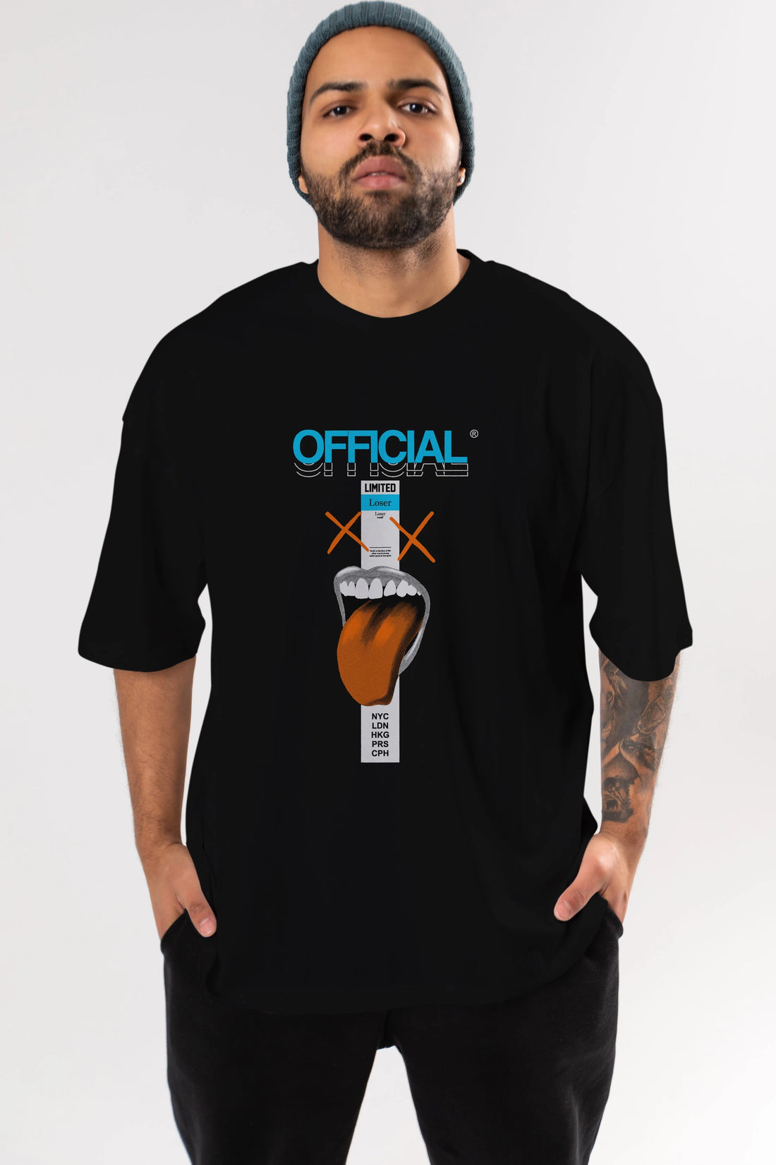 Official Loser Ön Baskılı Oversize t-shirt Erkek Kadın Unisex
