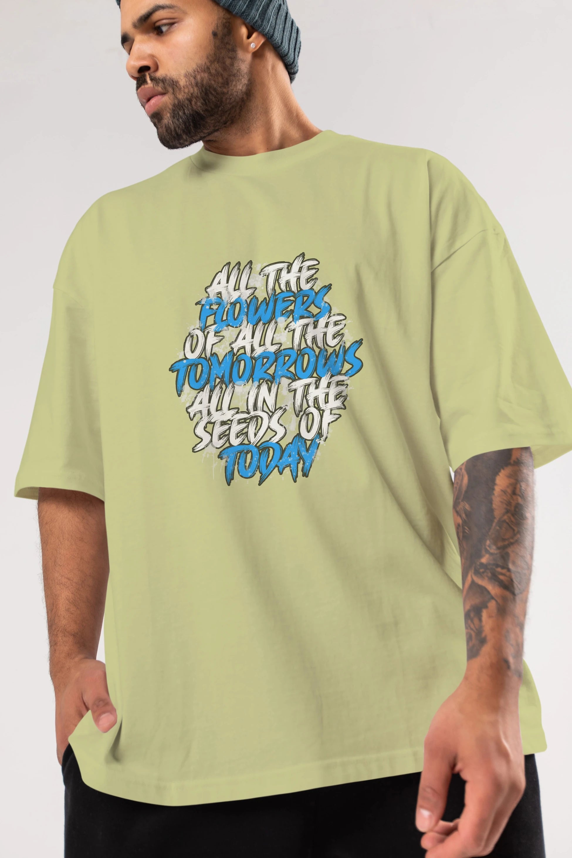 All The Flowers Of All The Tomorrows Ön Baskılı Oversize t-shirt Erkek Kadın Unisex
