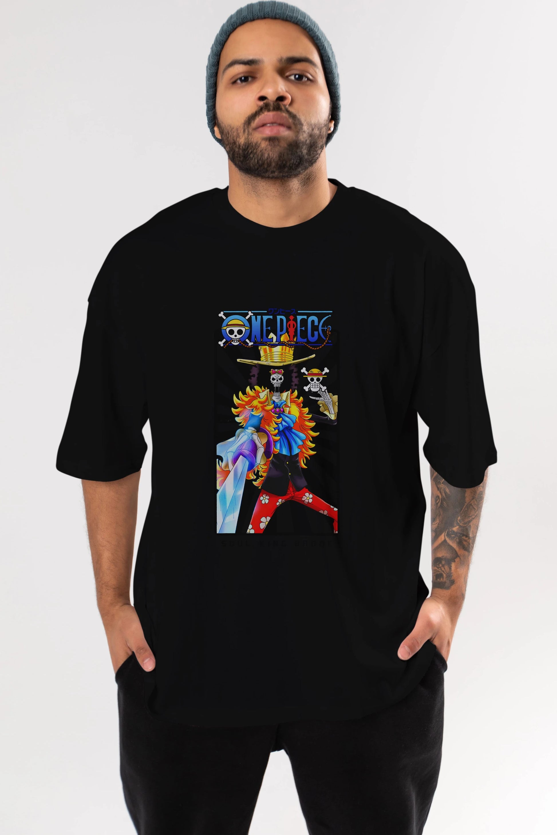 Brook Anime Ön Baskılı Oversize t-shirt Erkek Kadın Unisex