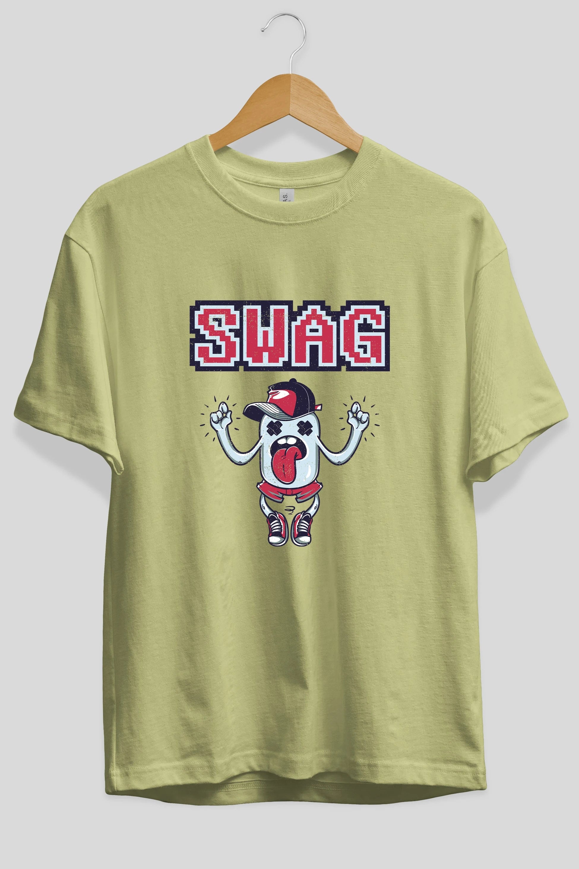 Swag Ön Baskılı Oversize t-shirt Erkek Kadın Unisex