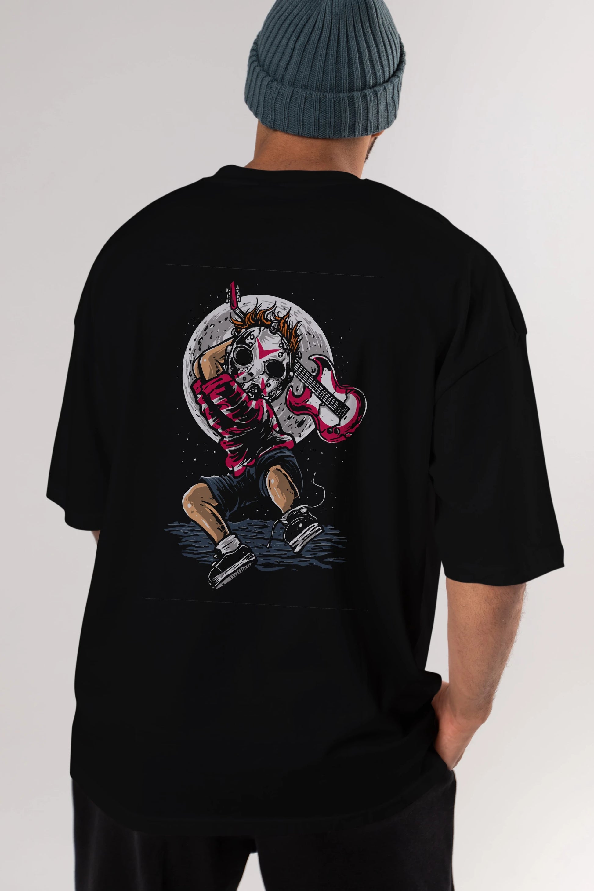 Break The Noise Arka Baskılı Oversize t-shirt Erkek Kadın Unisex %100 Pamuk