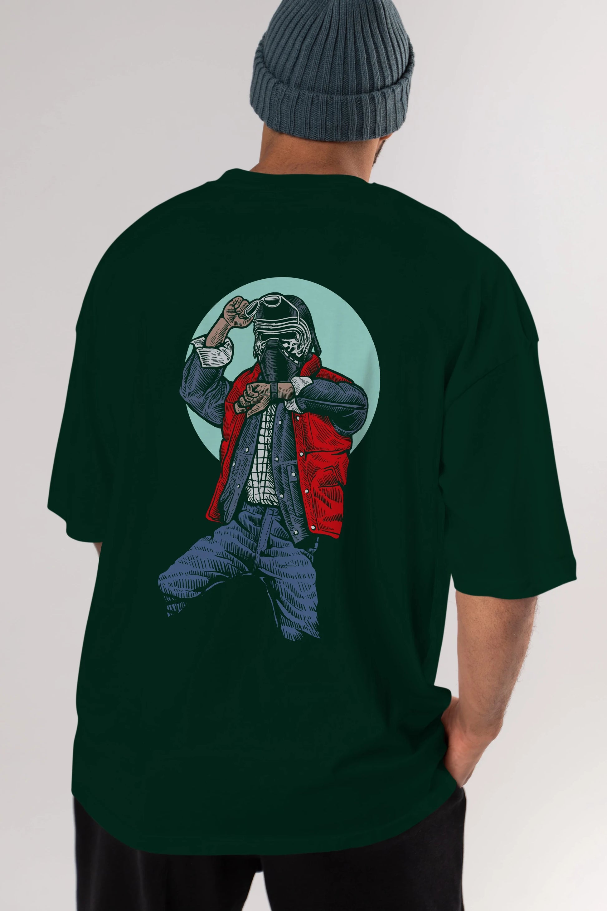 Kylo Mcfly Arka Baskılı Oversize t-shirt Erkek Kadın Unisex %100 Pamuk