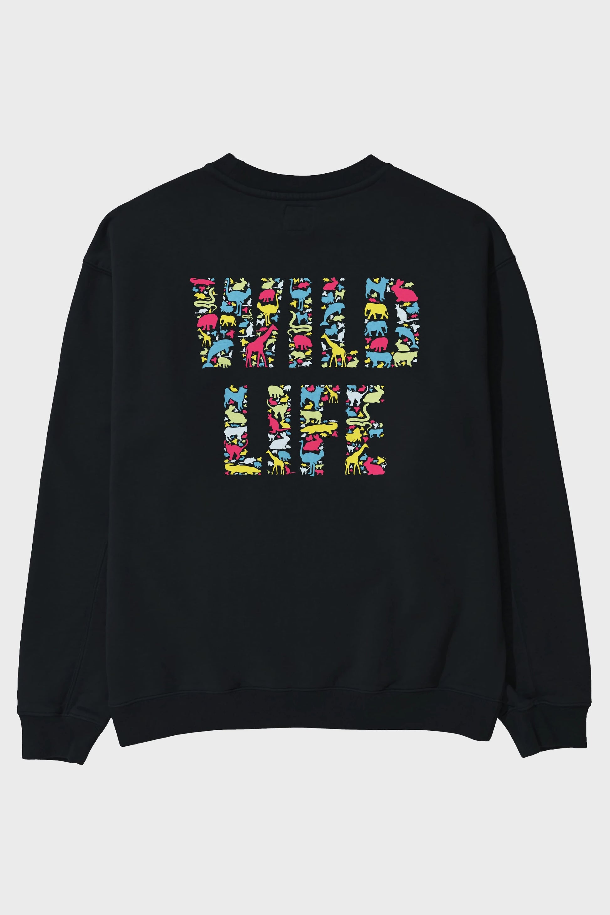 Wild Life Arka Baskılı Oversize Sweatshirt Erkek Kadın Unisex
