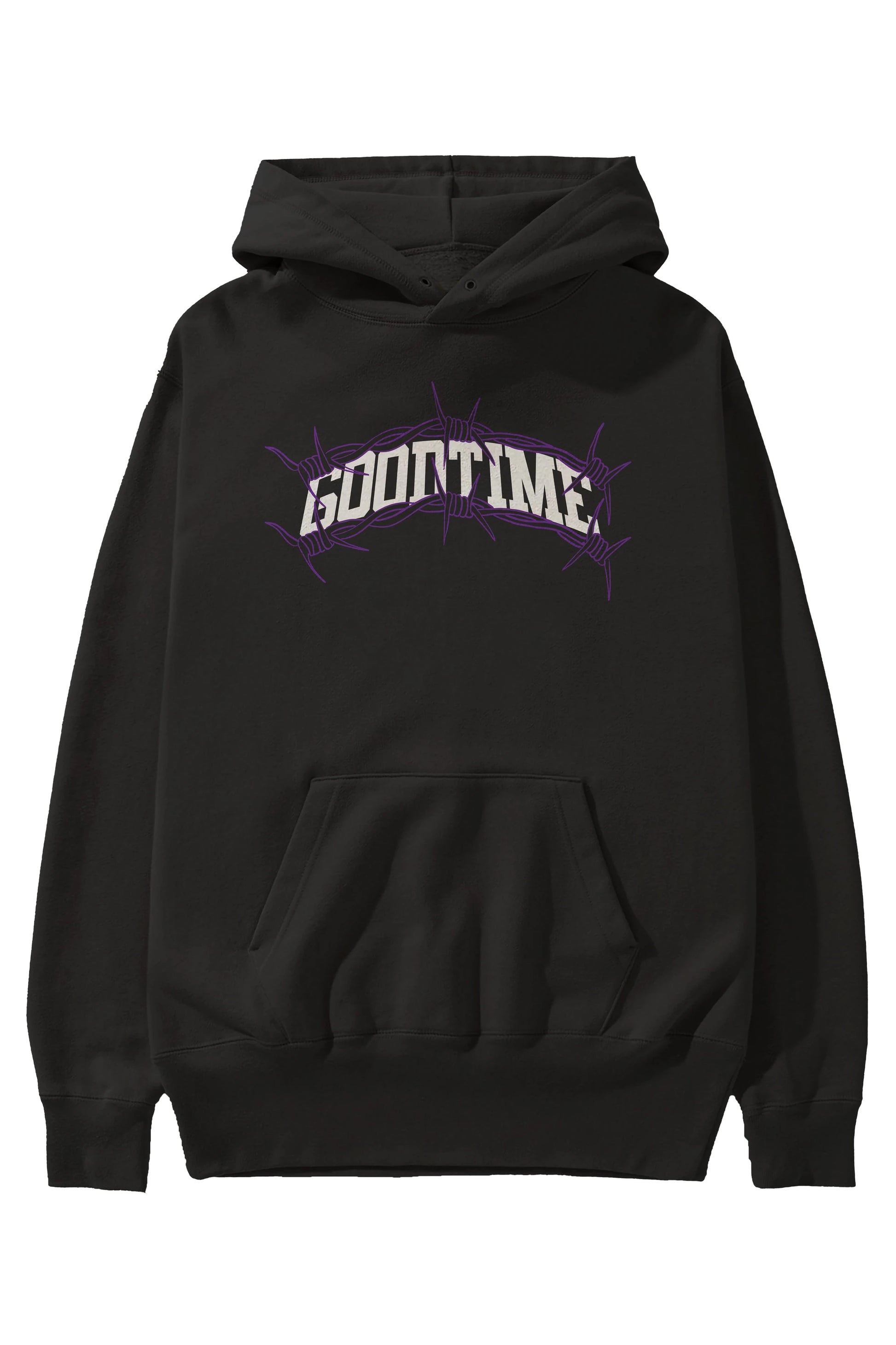 Good Time Ön Baskılı Hoodie Oversize Kapüşonlu Sweatshirt Erkek Kadın Unisex