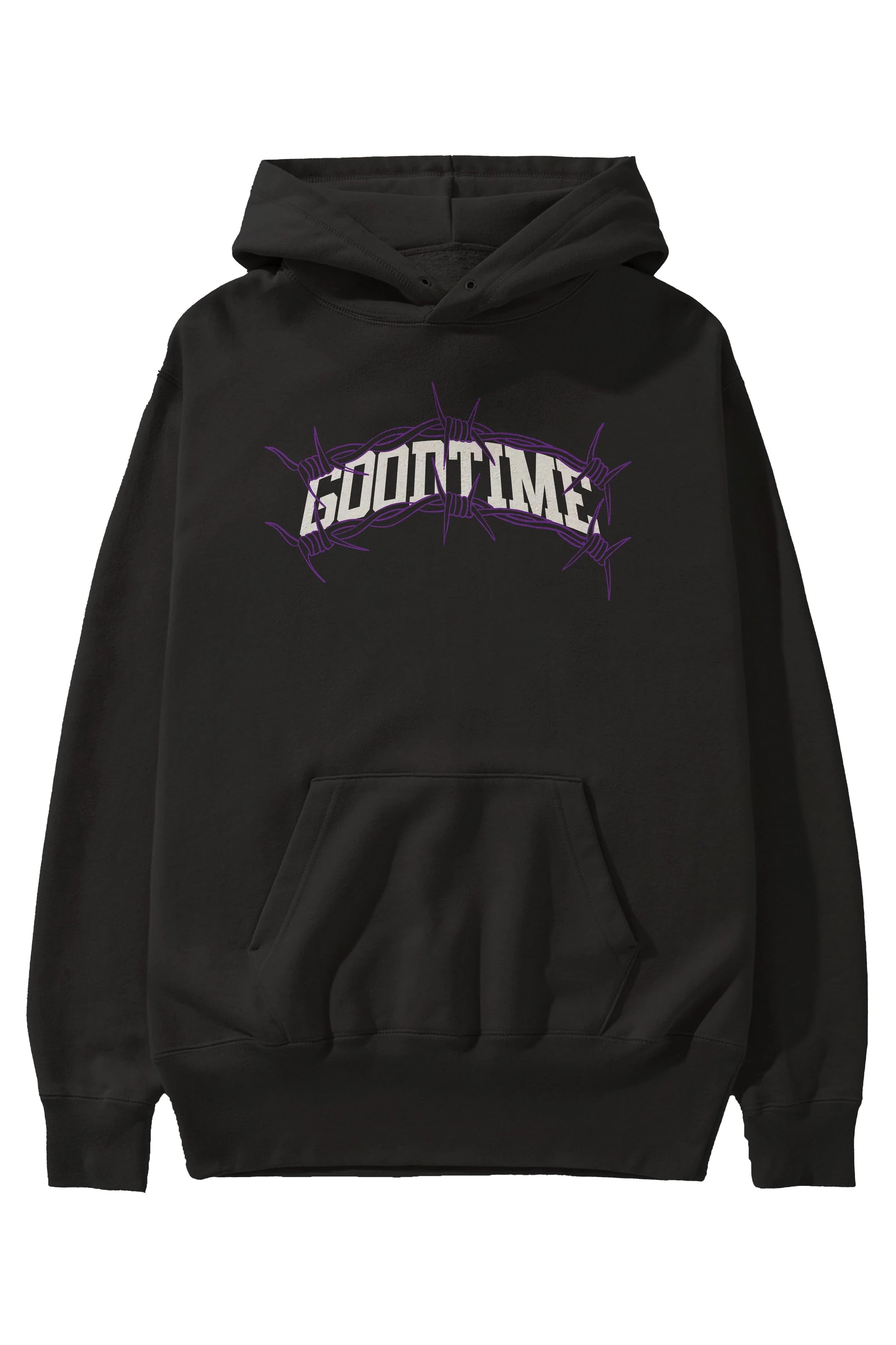 Good Time Ön Baskılı Hoodie Oversize Kapüşonlu Sweatshirt Erkek Kadın Unisex