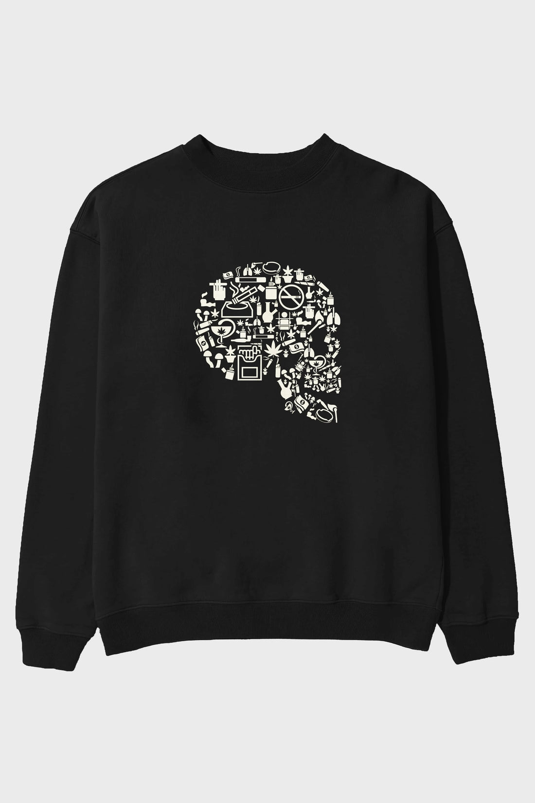 Smoking Kills Ön Baskılı Oversize Sweatshirt Erkek Kadın Unisex