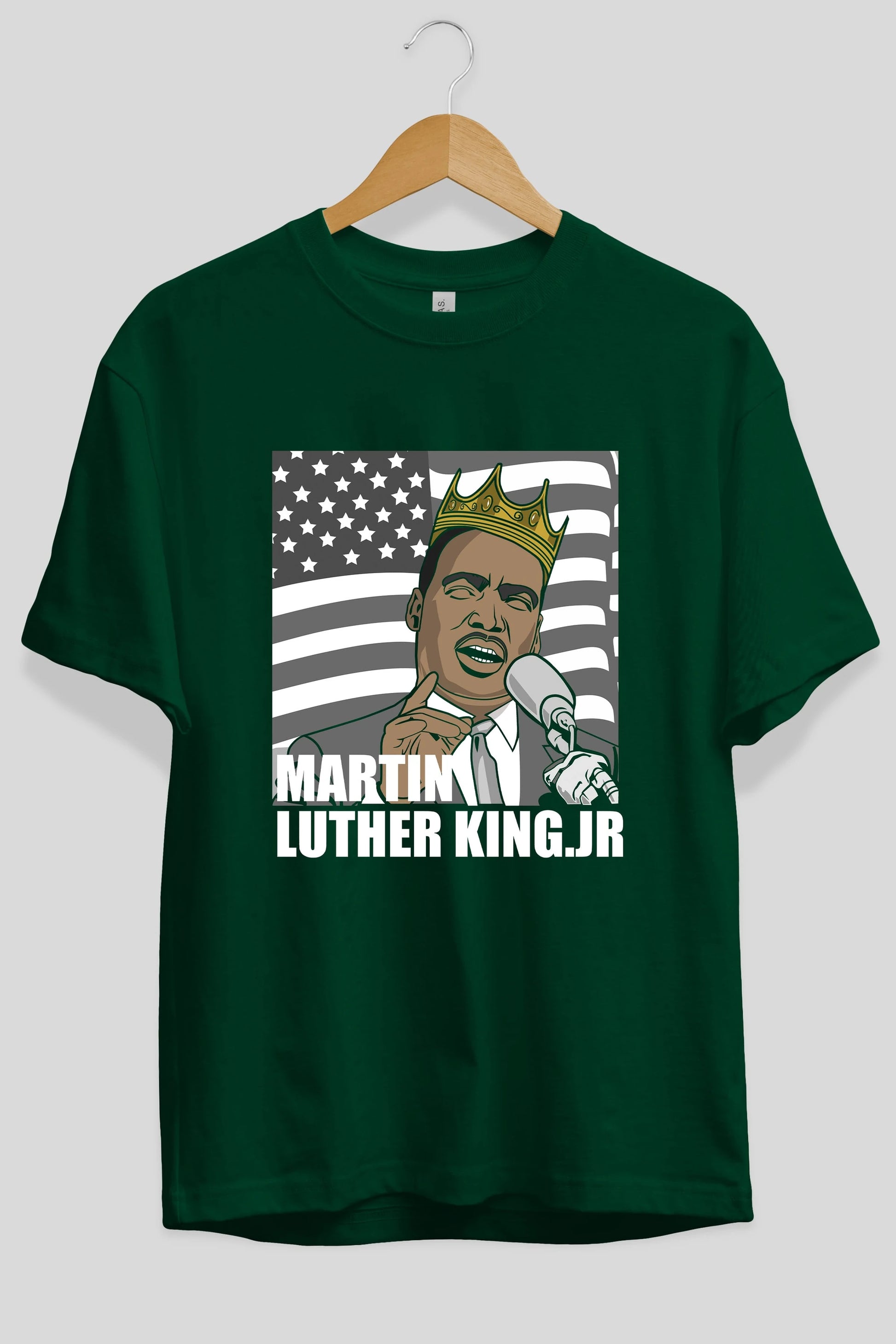 Luther King Ön Baskılı Oversize t-shirt Erkek Kadın Unisex %100 Pamuk tişort