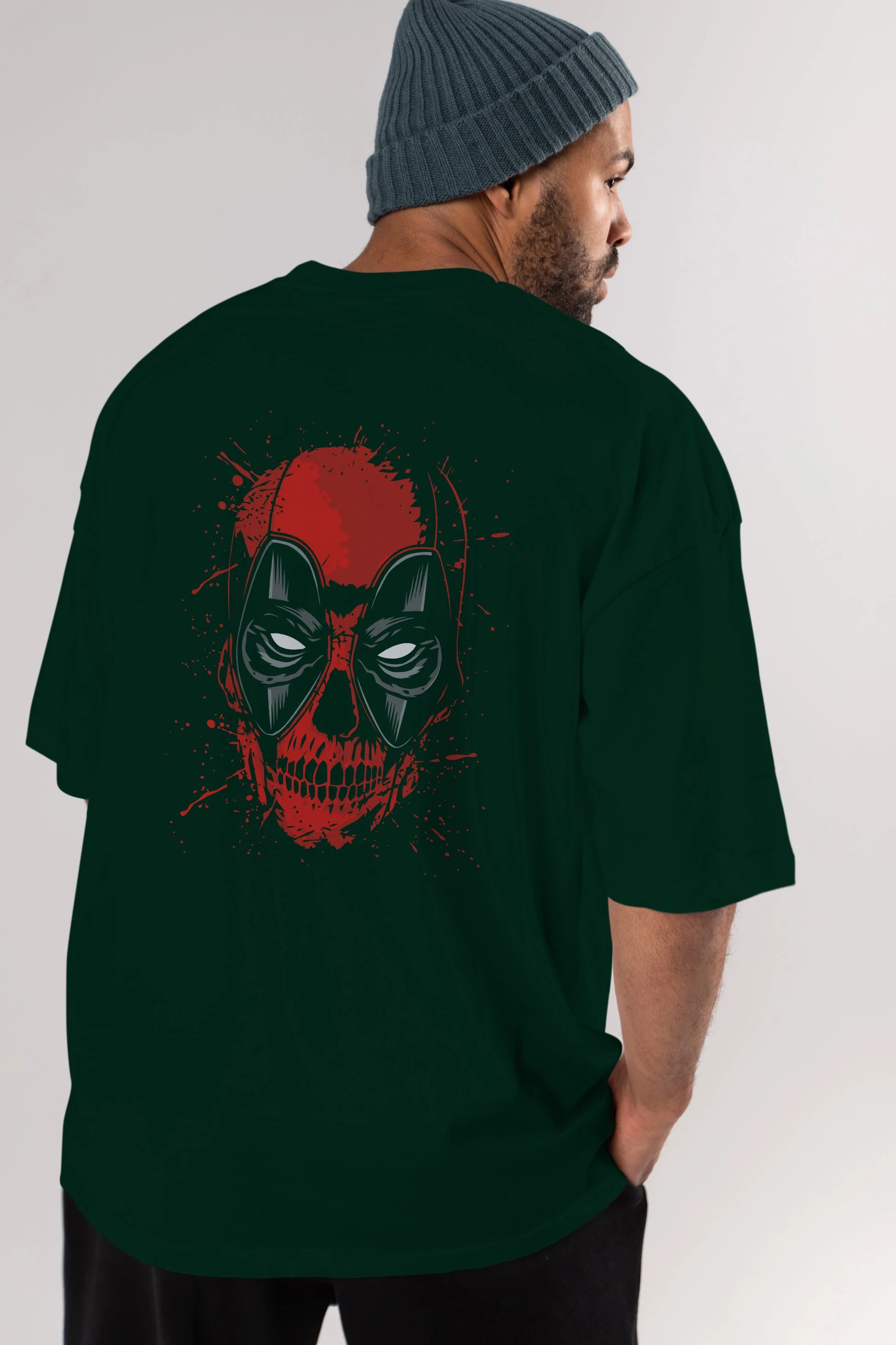 Deadpool (3) Arka Baskılı Oversize t-shirt Erkek Kadın Unisex %100 Pamuk Bisiklet Yaka tişort