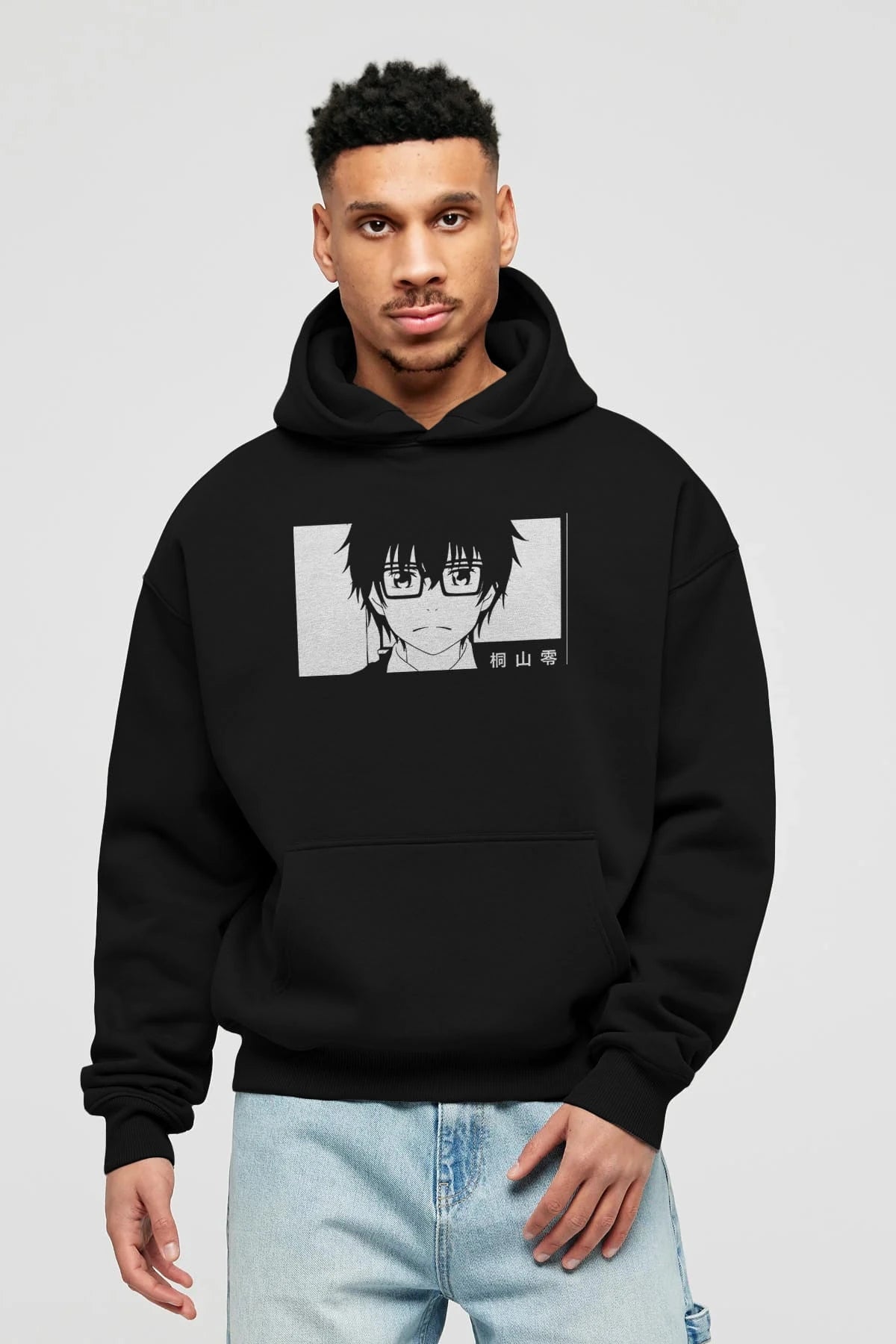 Rei Kiriyama 3 Anime Ön Baskılı Hoodie Oversize Kapüşonlu Sweatshirt Erkek Kadın Unisex