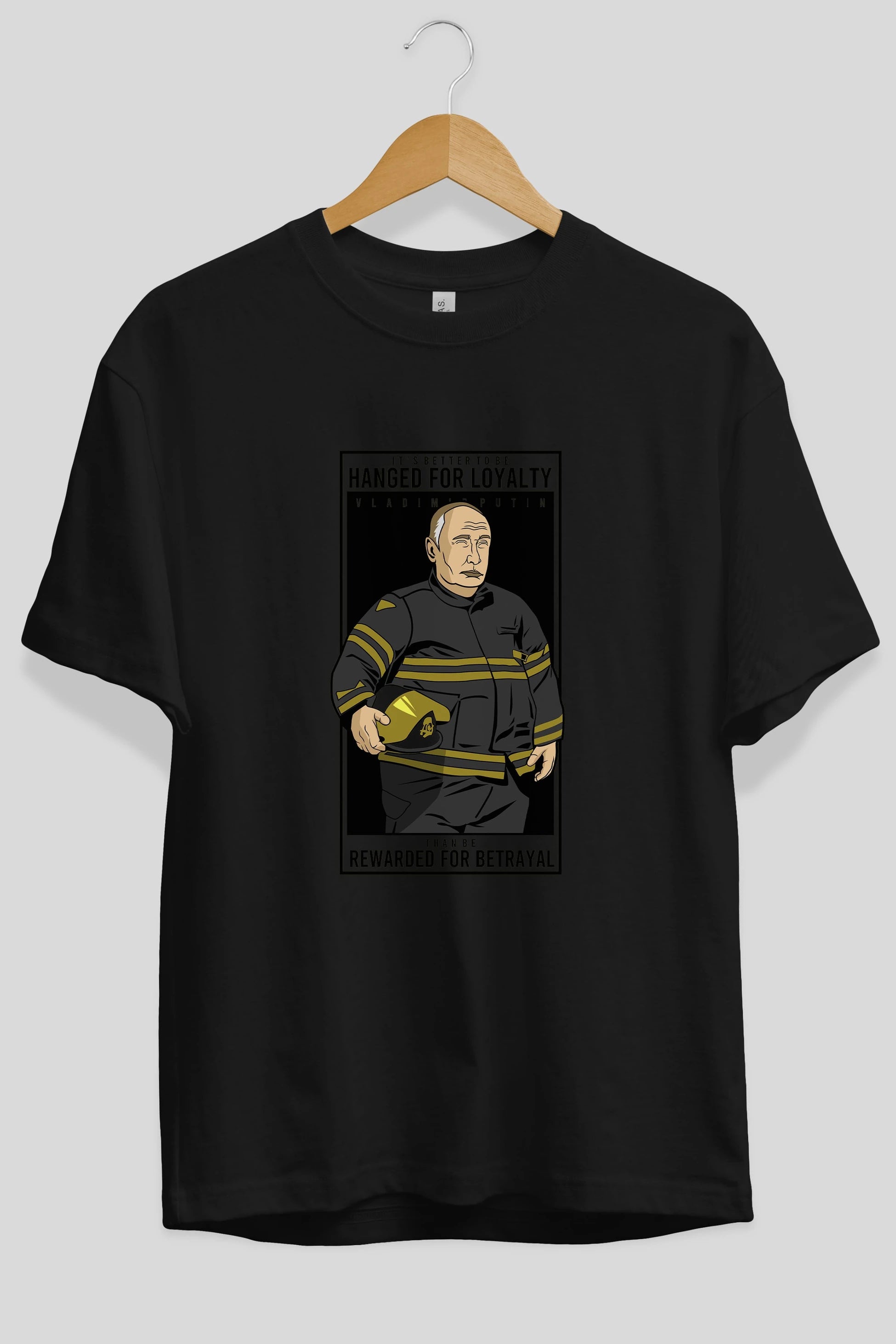 Putin Fireman Ön Baskılı Oversize t-shirt Erkek Kadın Unisex %100 Pamuk tişort