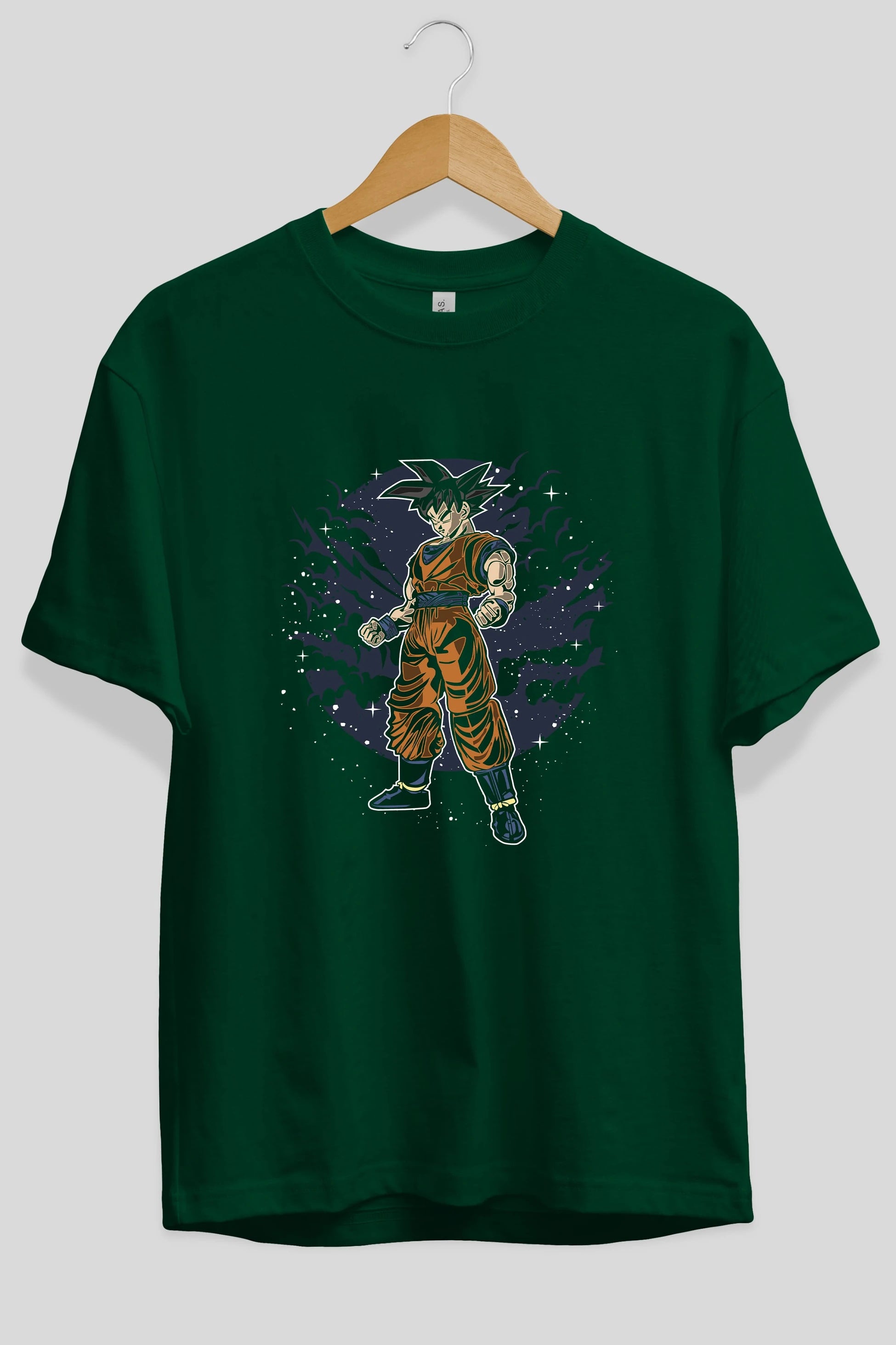GOKU Ön Baskılı Oversize t-shirt Erkek Kadın Unisex %100 Pamuk tişort