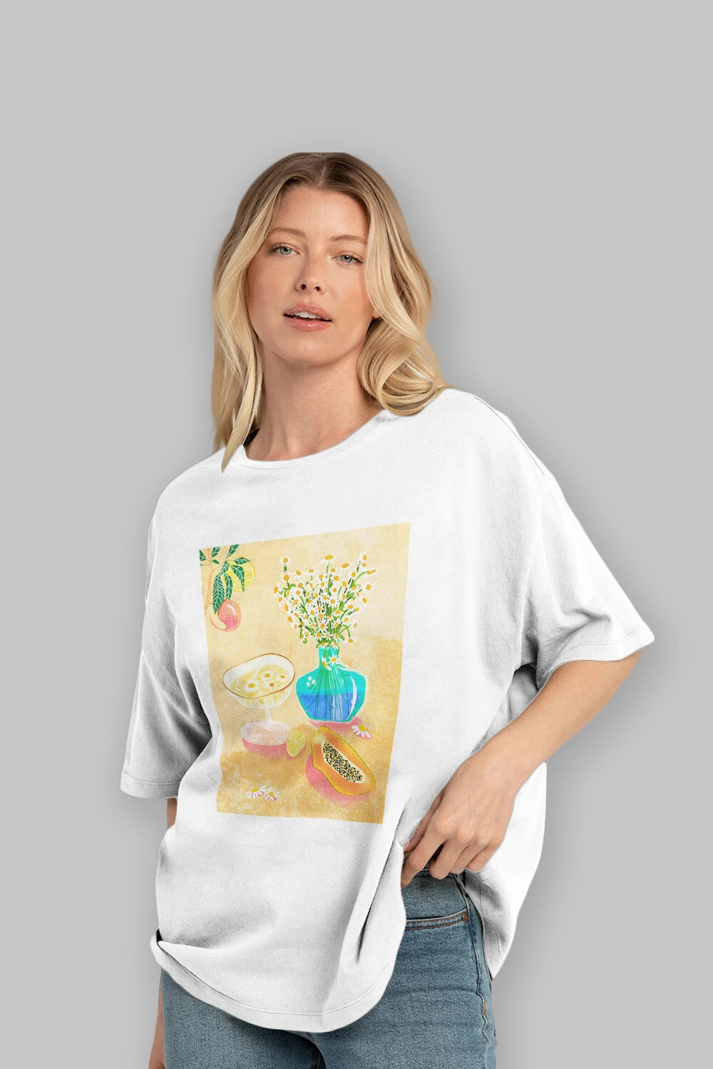 Cheers 2 Ön Baskılı Oversize t-shirt Erkek Kadın Unisex %100 Pamuk Bisiklet Yaka tişort