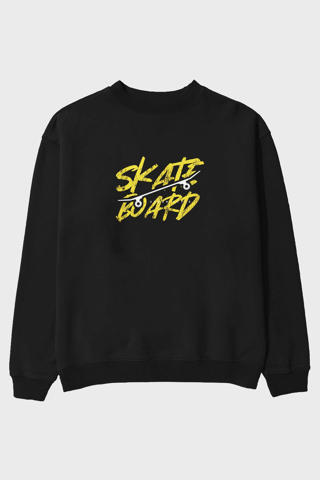 Skate Board Ön Baskılı Oversize Sweatshirt Erkek Kadın Unisex